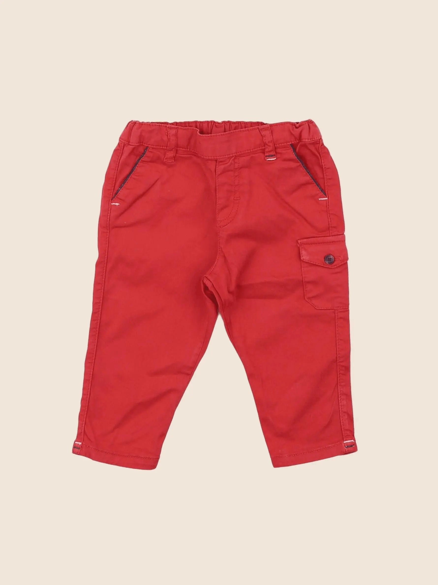 Tartine & Chocolat - pantalon rouge - 6 mois