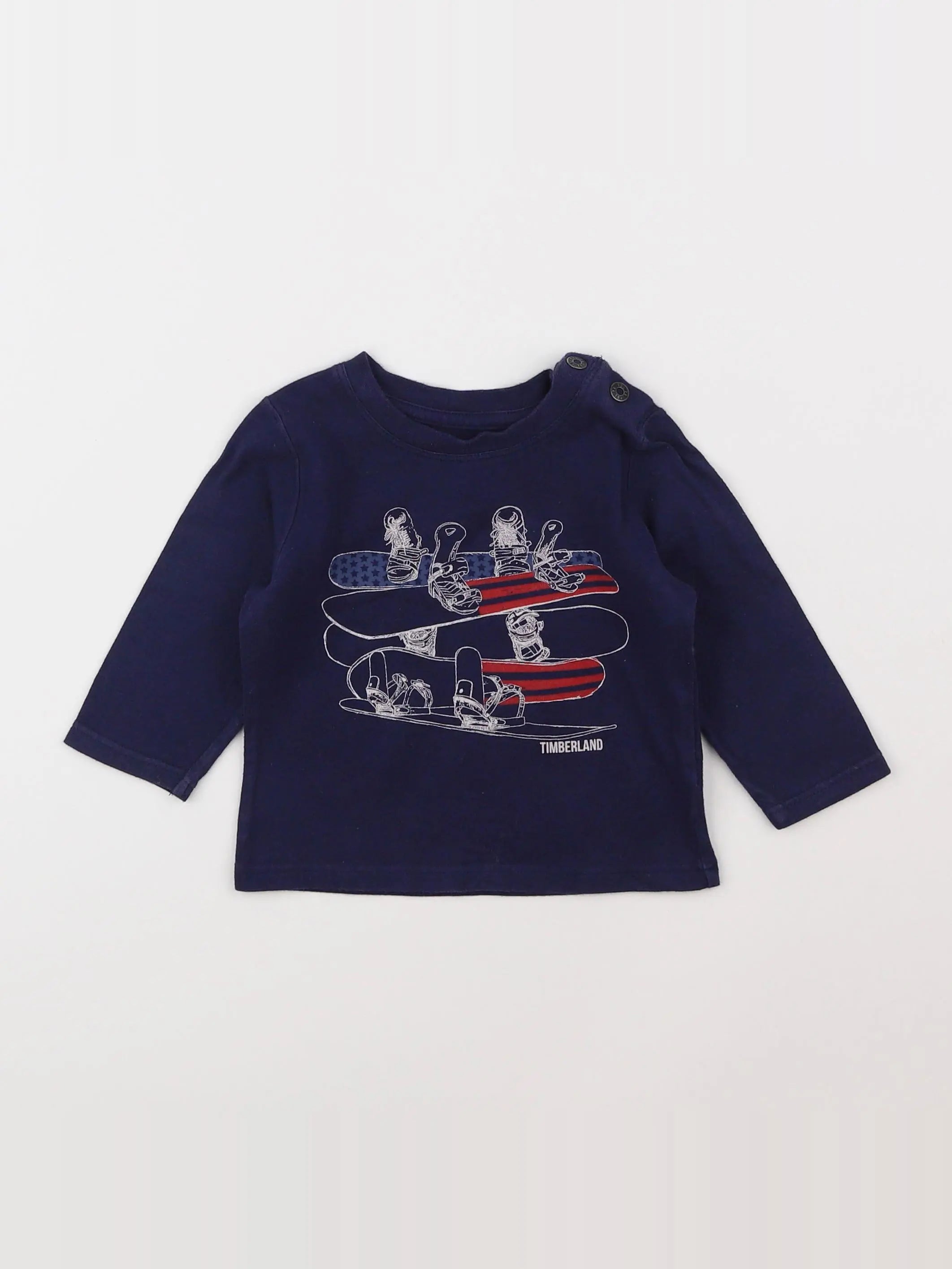 Timberland - tee-shirt bleu - 12 mois