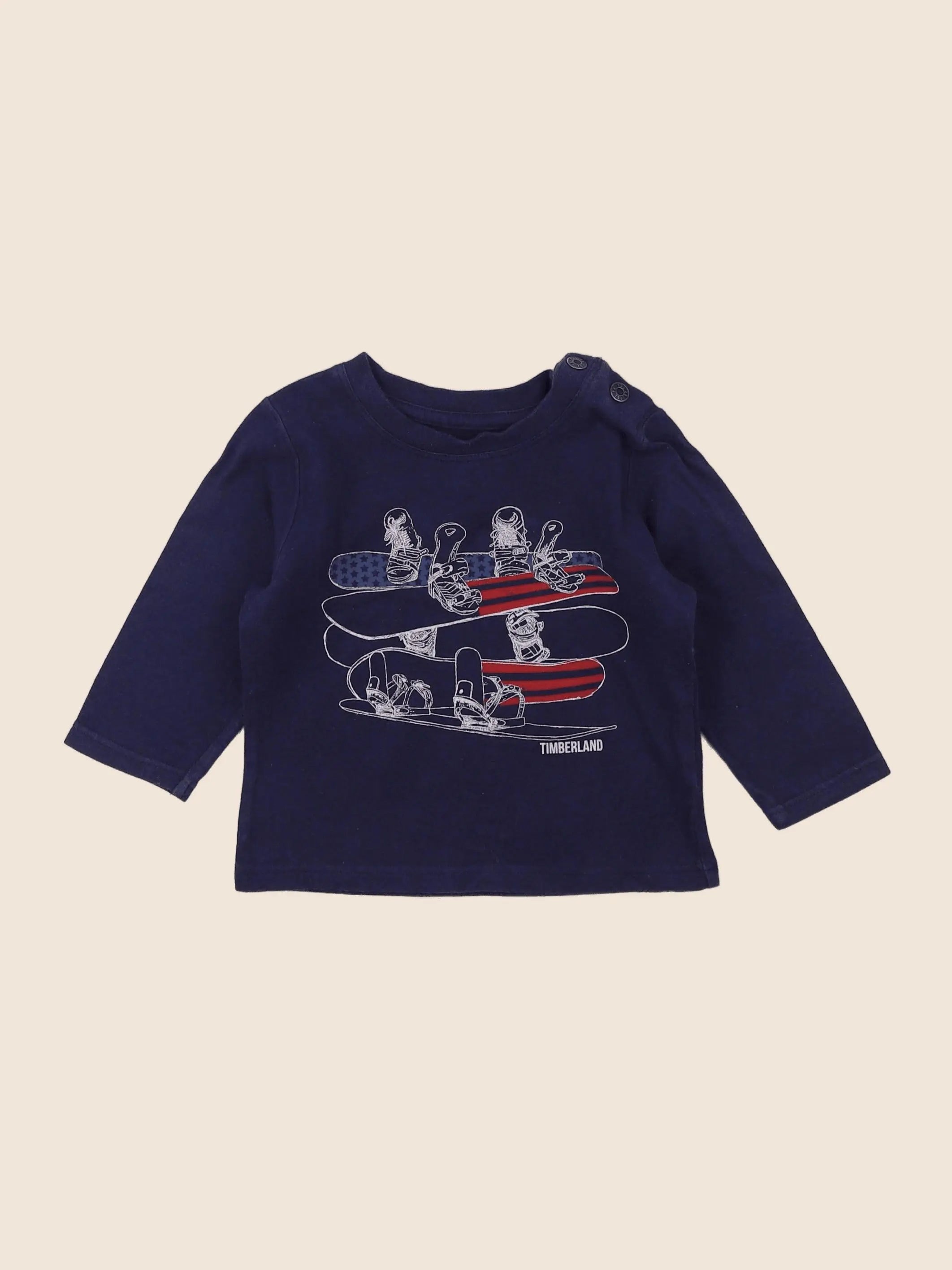 Timberland - tee-shirt bleu - 12 mois