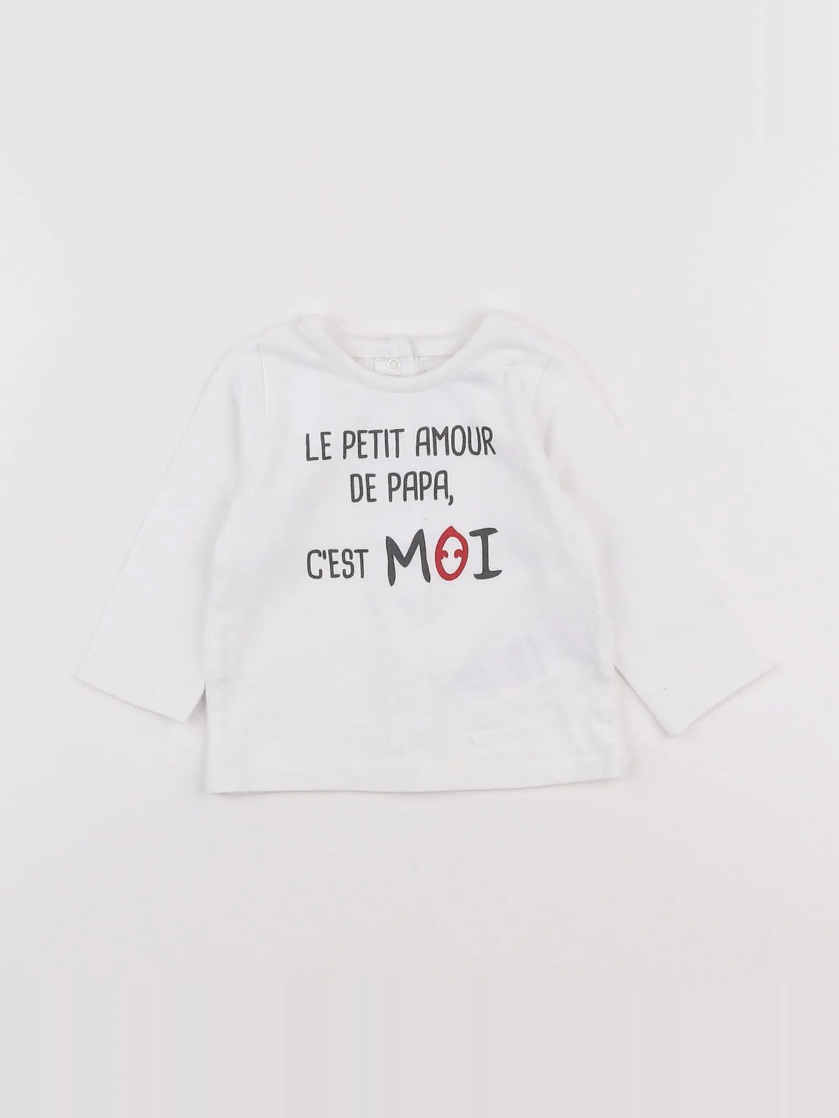 Vertbaudet - tee-shirt blanc - 3 mois