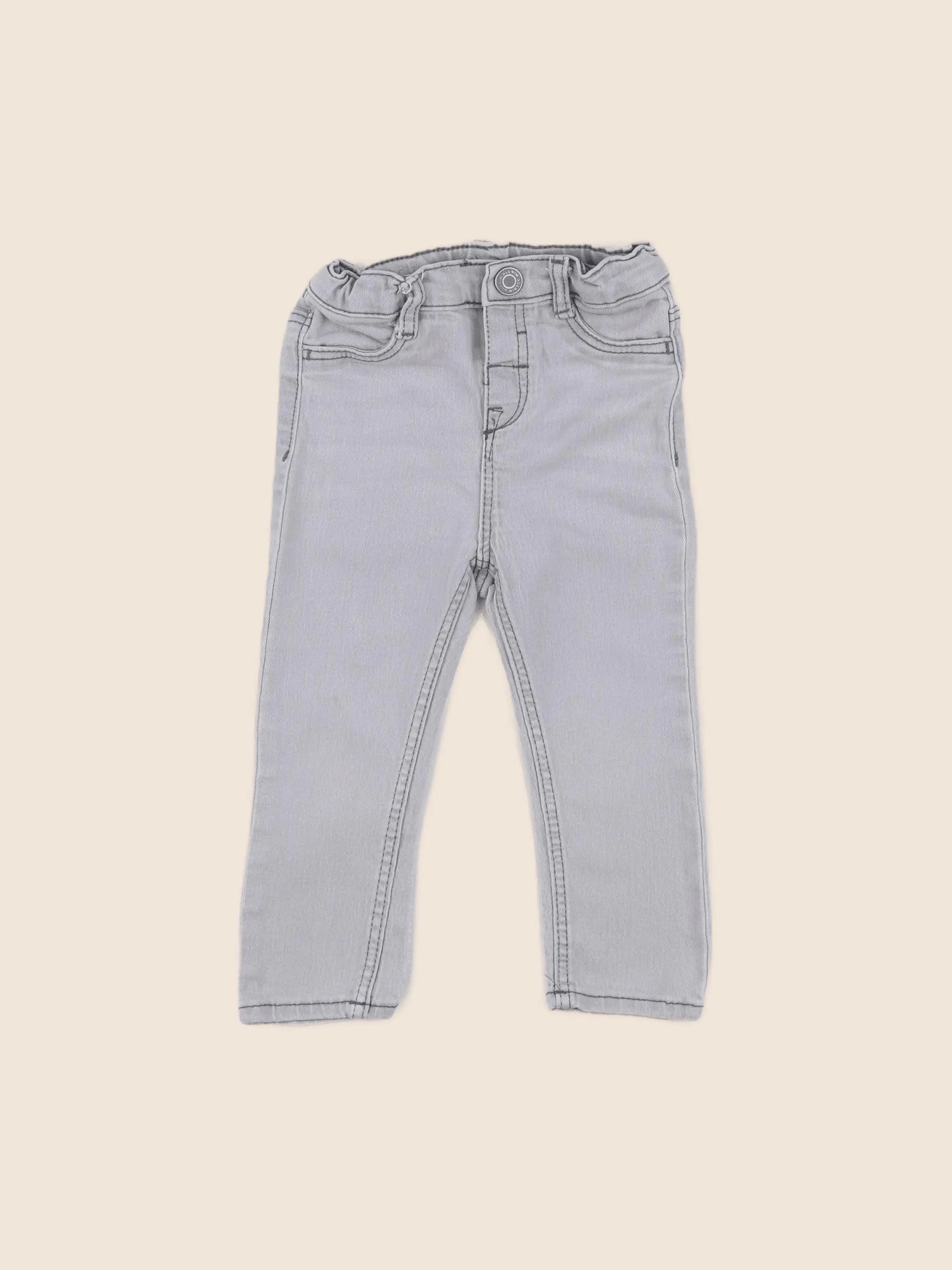 H&M - jean bleu - 12/18 mois