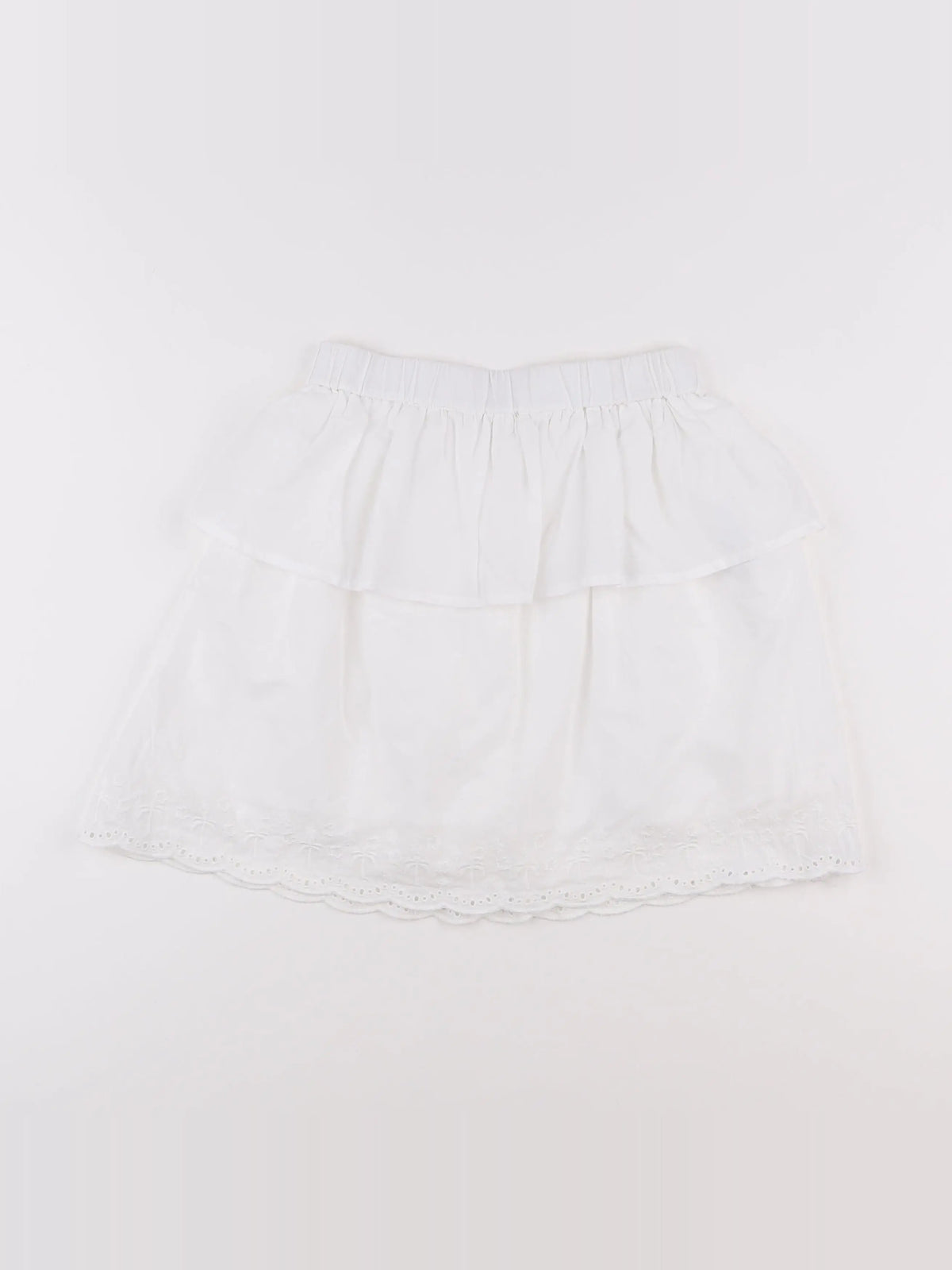 Vertbaudet - jupe blanc - 10 ans