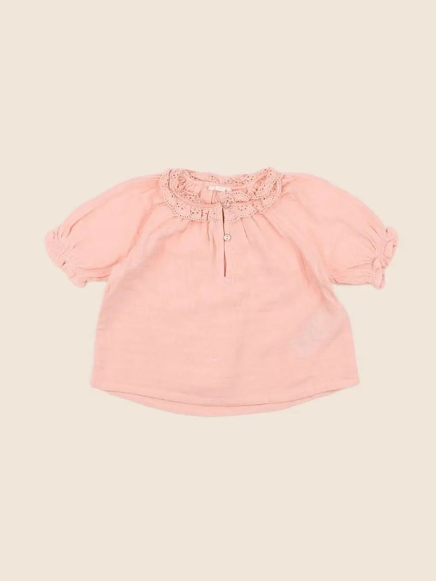 Vertbaudet - blouse rose - 12 mois