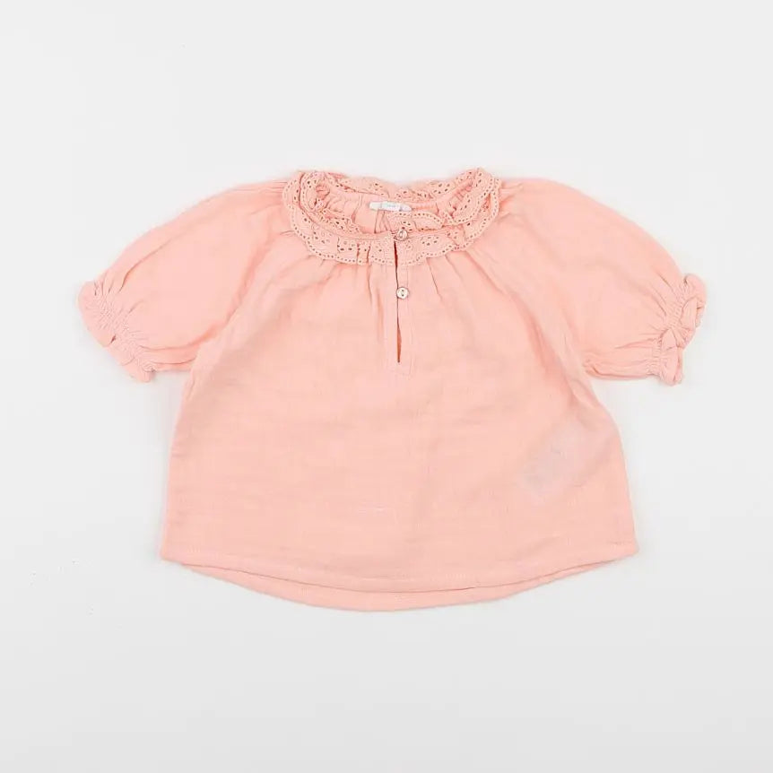 Vertbaudet - blouse rose - 12 mois
