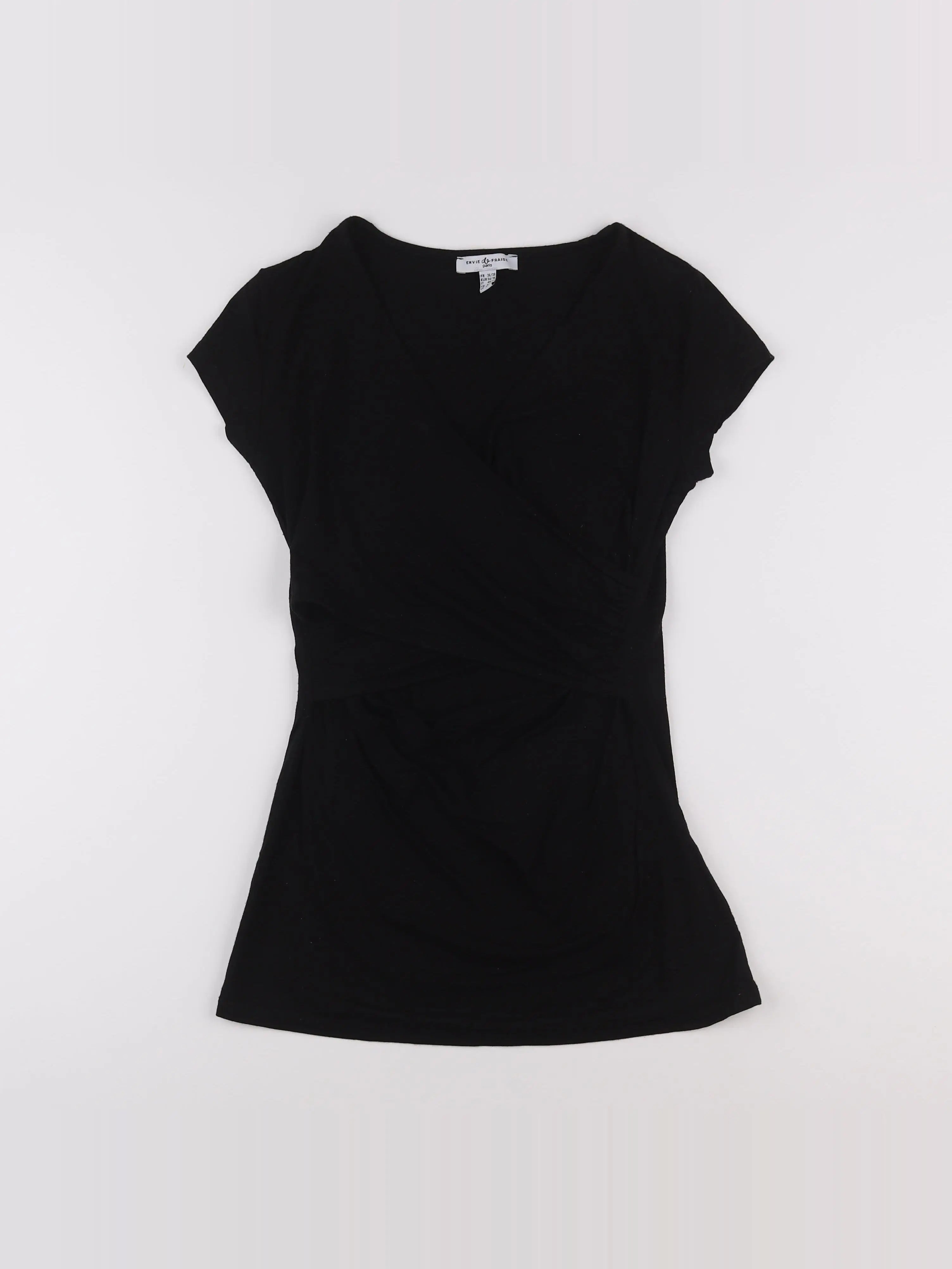 Envie de fraise - tee-shirt grossesse noir - 36 à 38