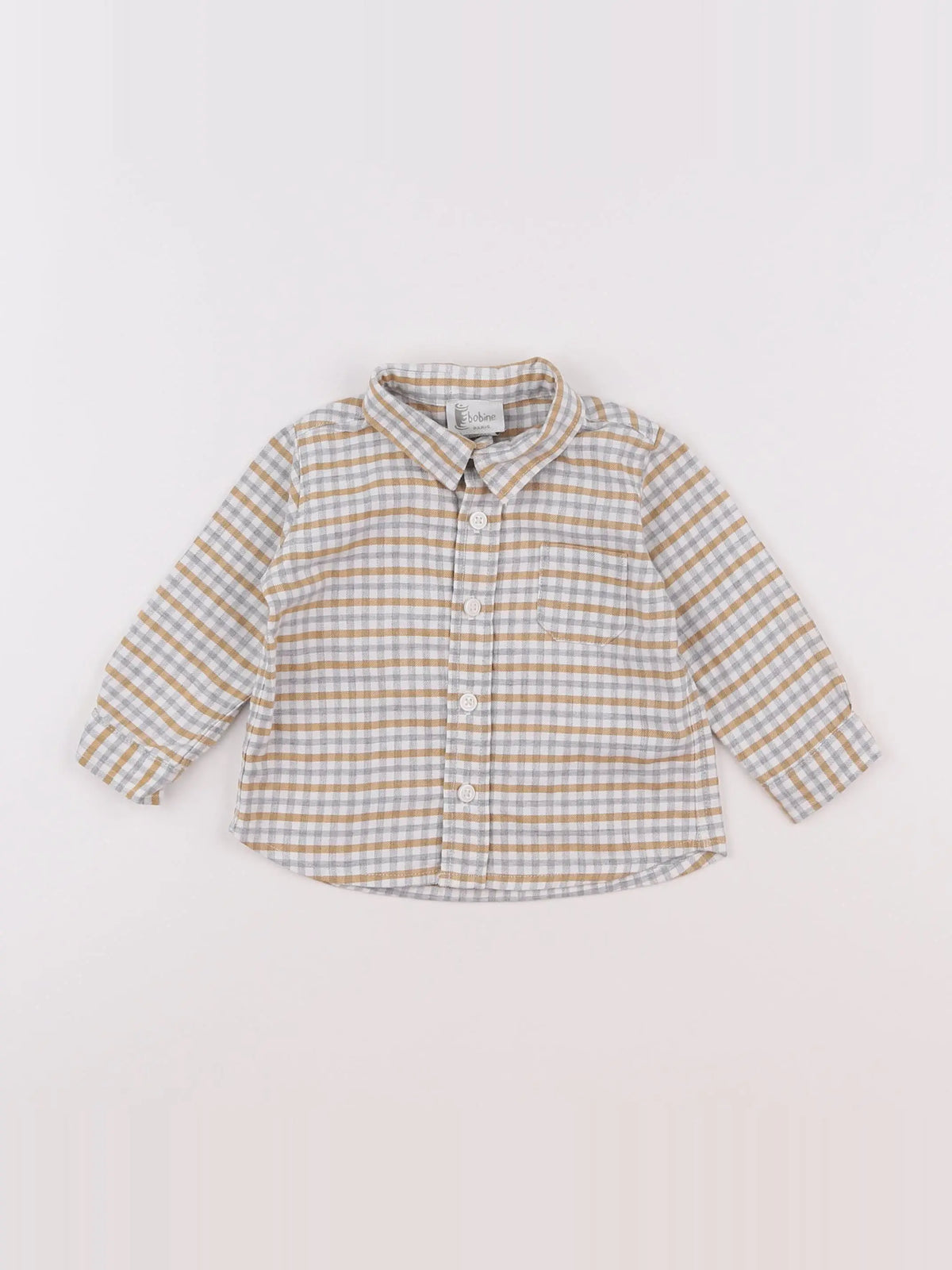 Bobine - chemise beige, marron - 6 mois