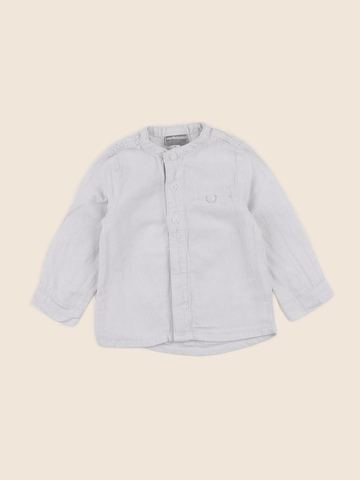 Vertbaudet - chemise beige - 18 mois
