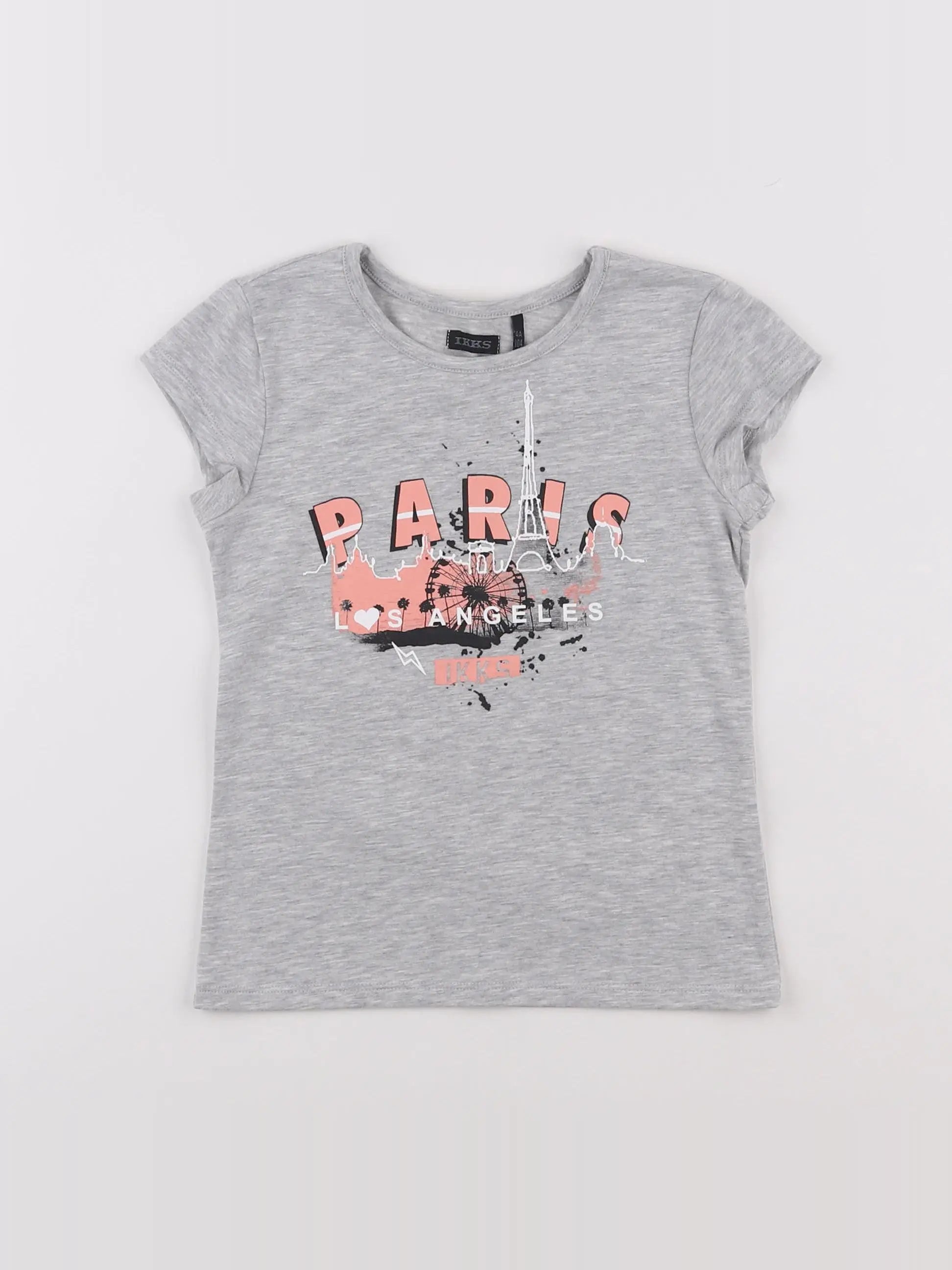 IKKS - tee-shirt gris - 4 ans