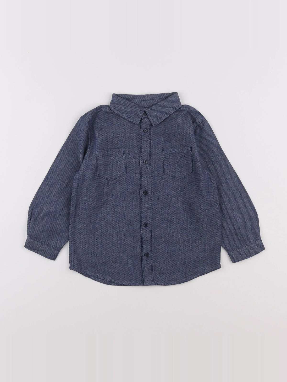 Boutchou - chemise bleu - 2 ans