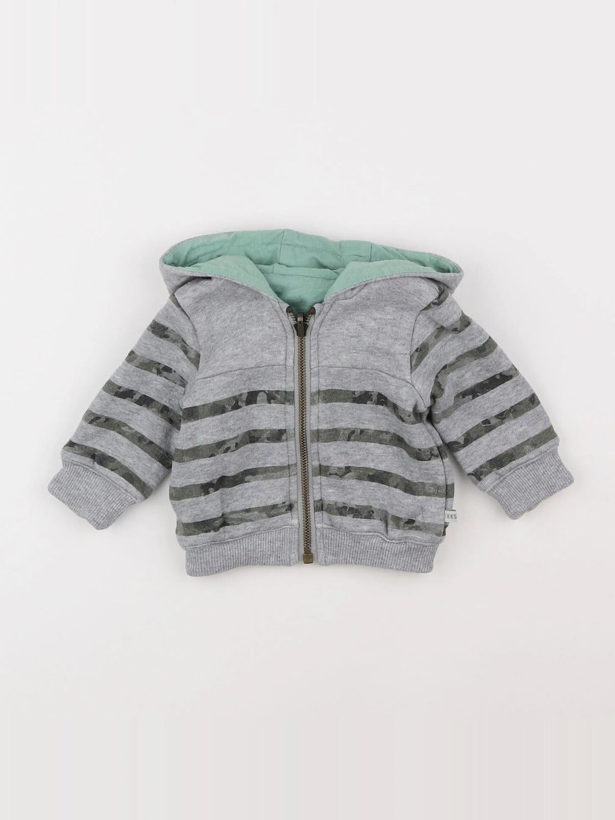 IKKS - veste réversible gris - 3 mois