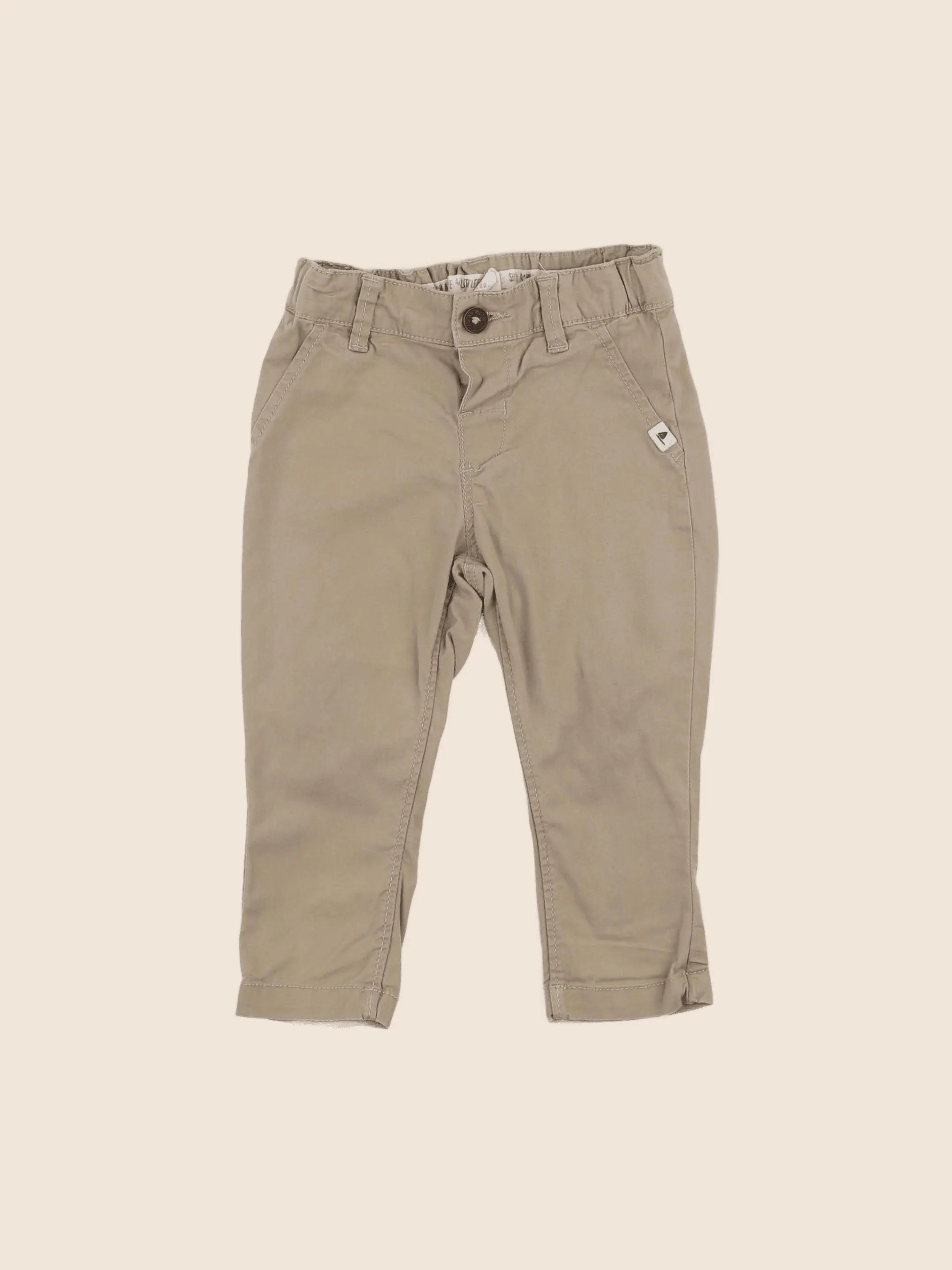 H&M - pantalon beige - 9/12 mois