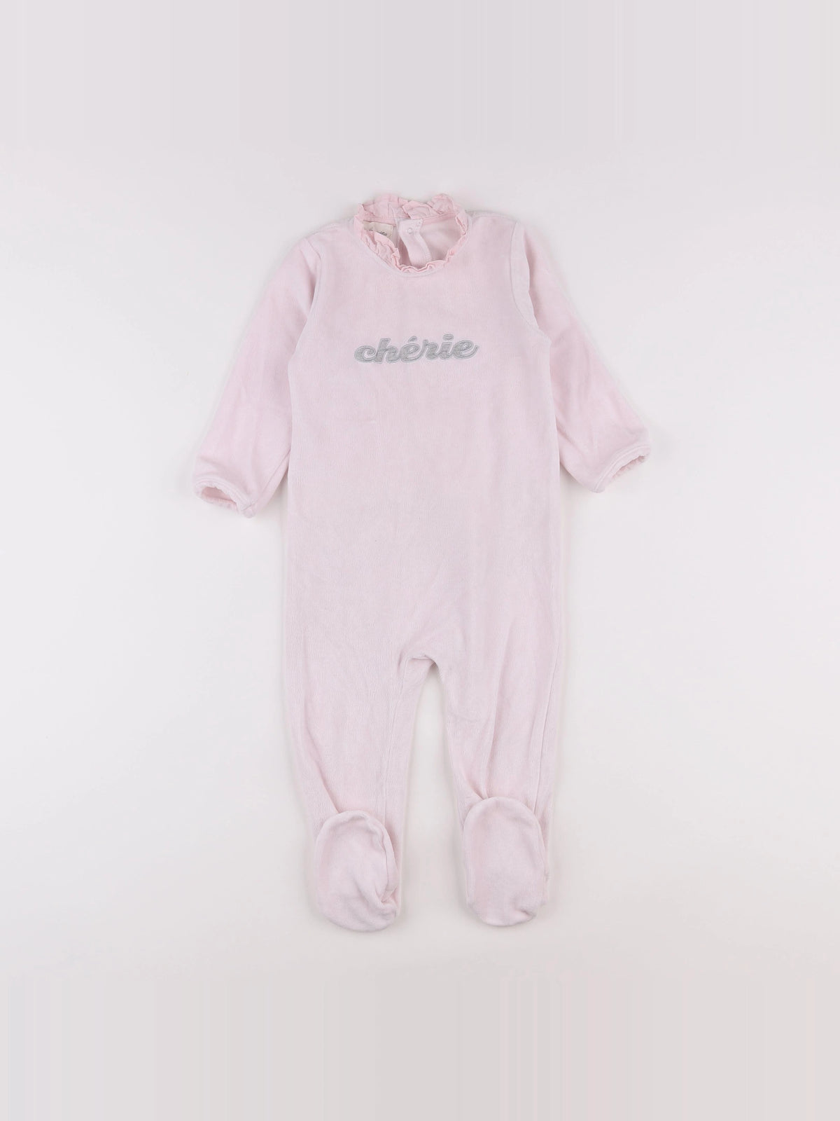 Arsène et les pipelettes - pyjama velours rose - 2 ans