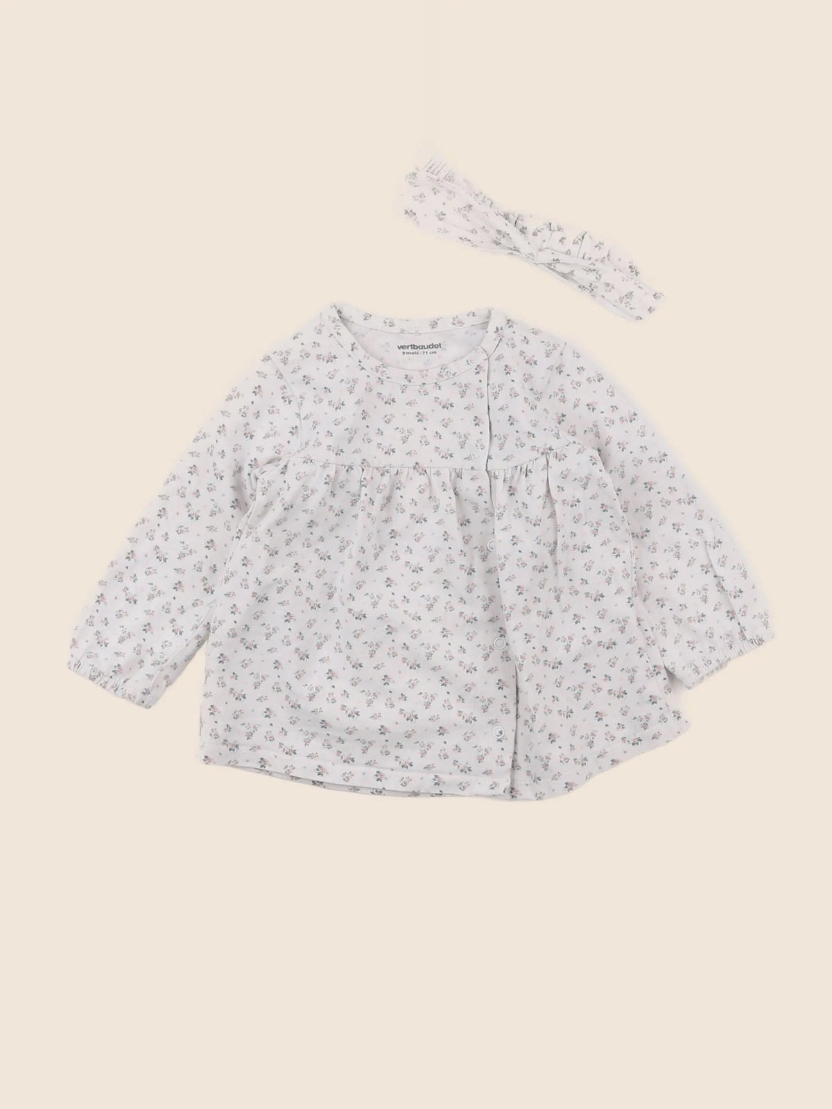 Vertbaudet - ensemble multicolore - 9 mois