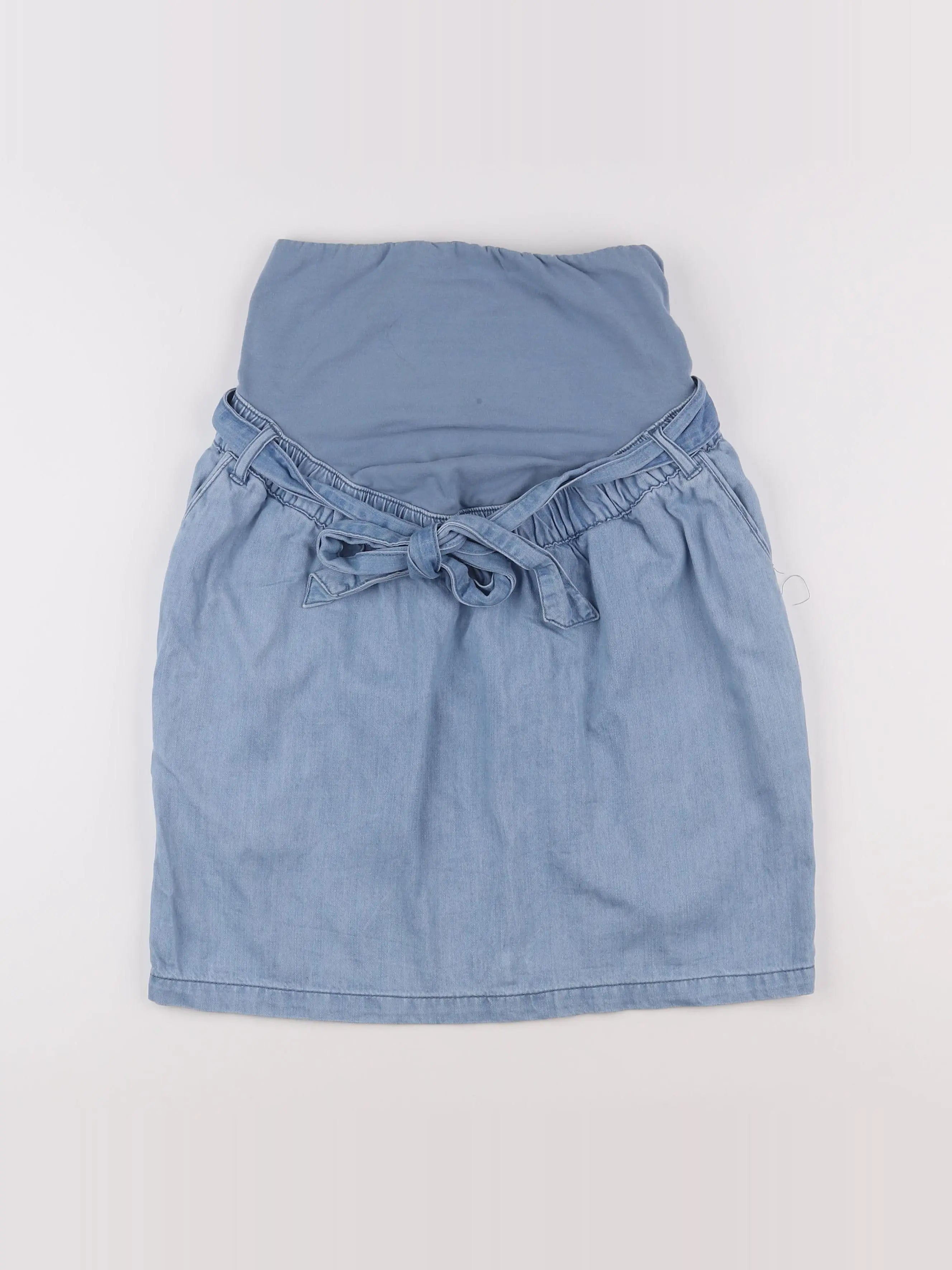 Vertbaudet - jupe grossesse bleu - 34