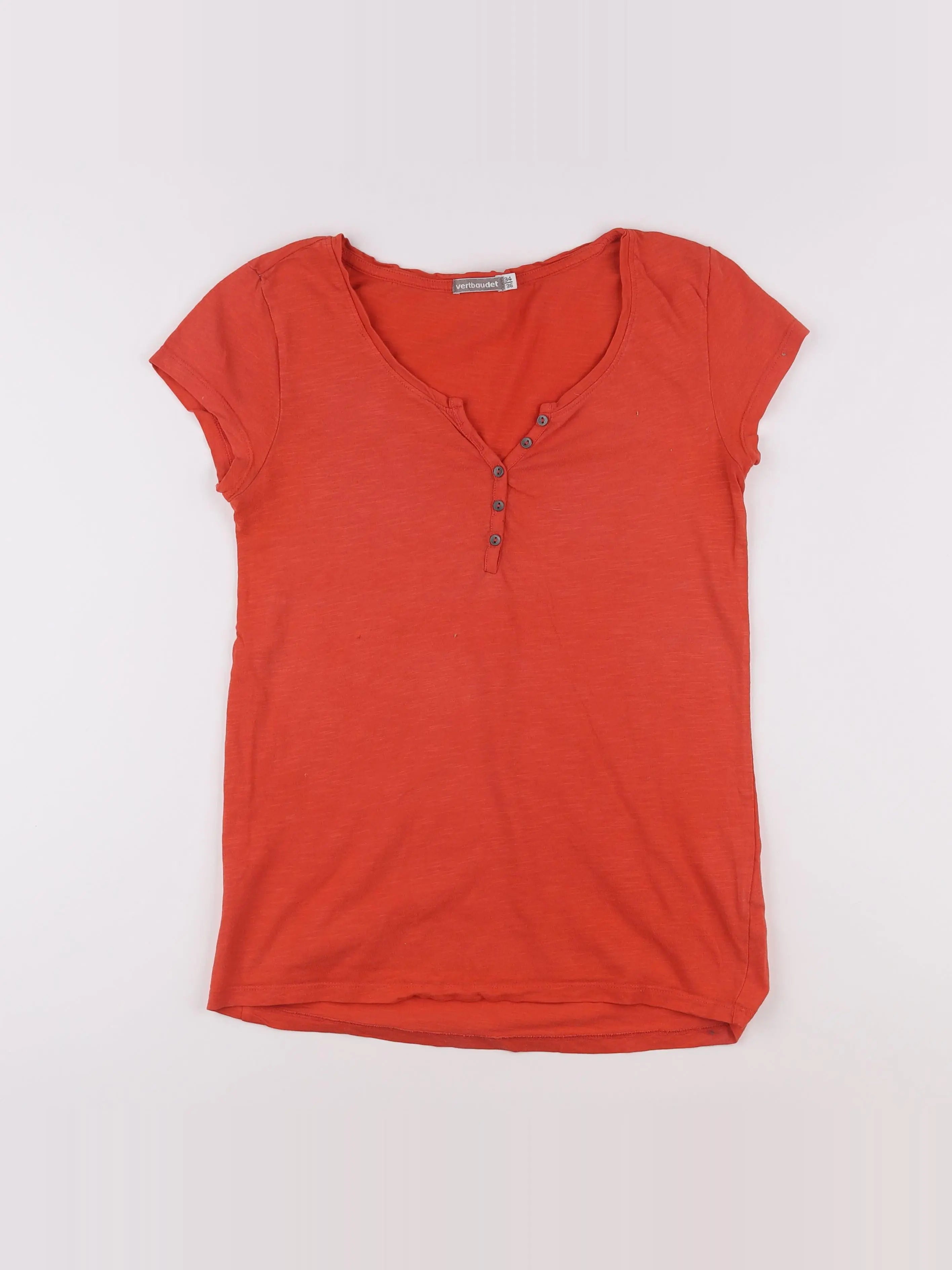 Vertbaudet - tee-shirt grossesse rouge - 34 à 36