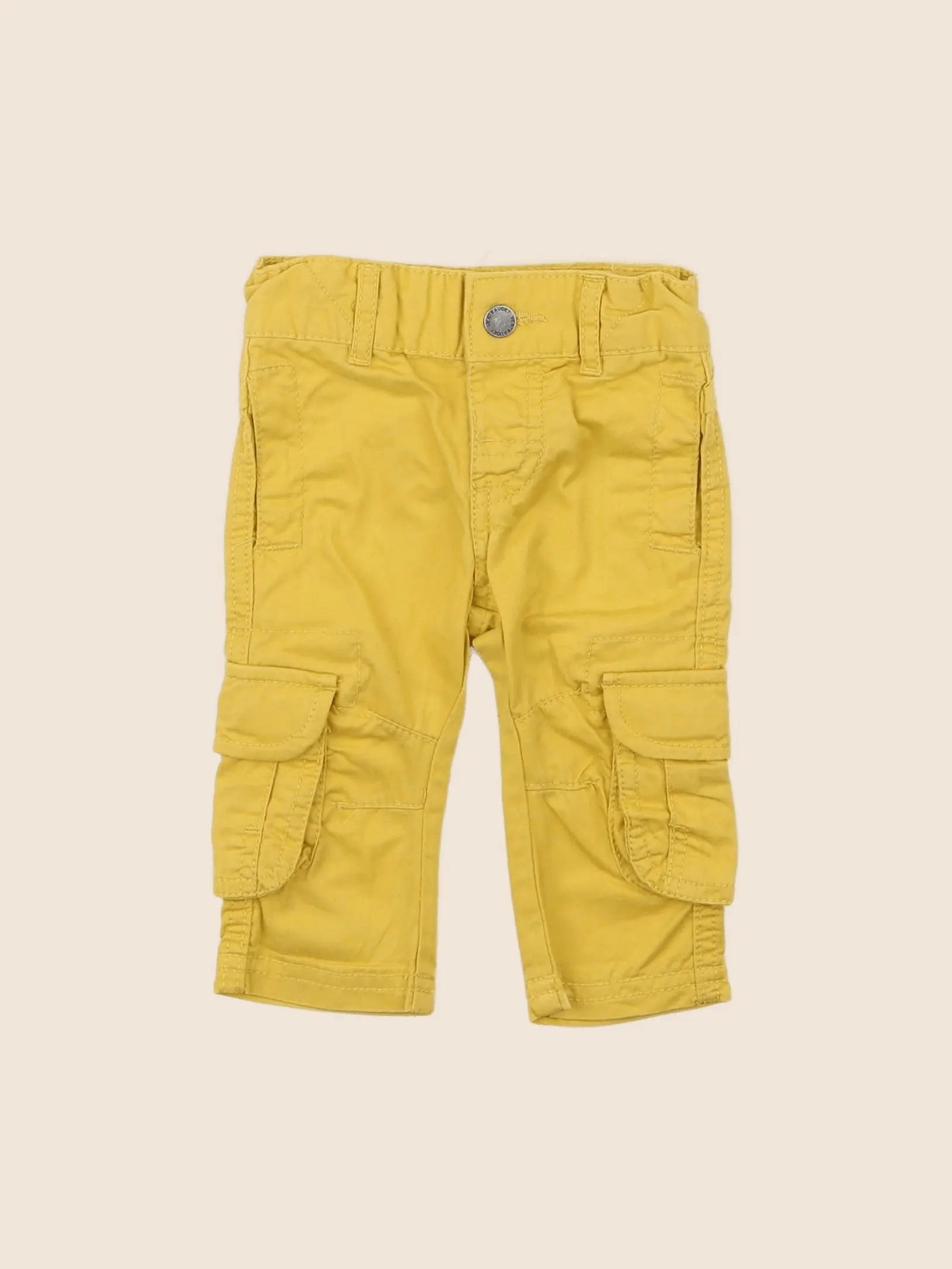 Vertbaudet - pantalon jaune - 3 mois