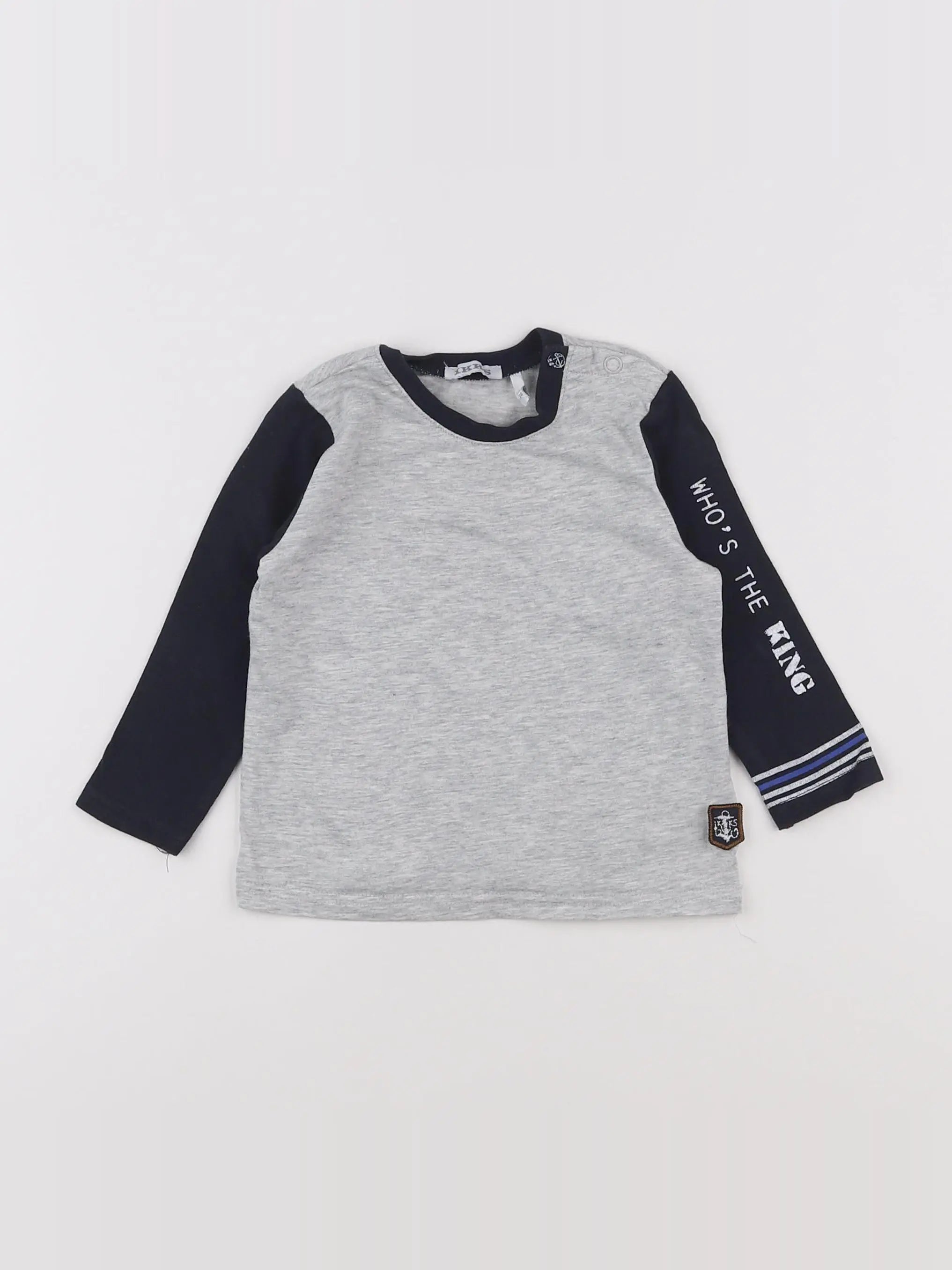 IKKS - tee-shirt gris - 12 mois