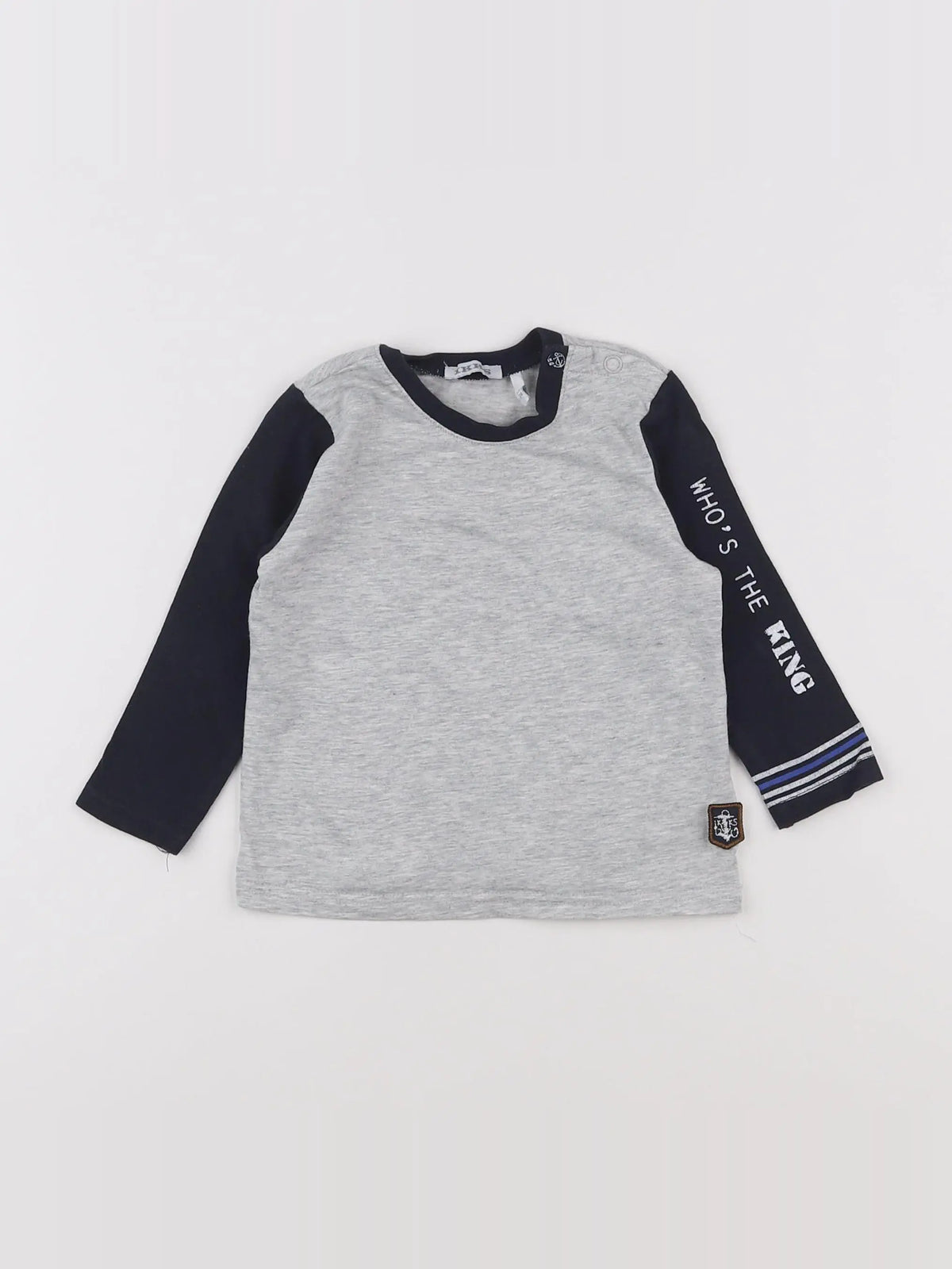 IKKS - tee-shirt gris - 12 mois