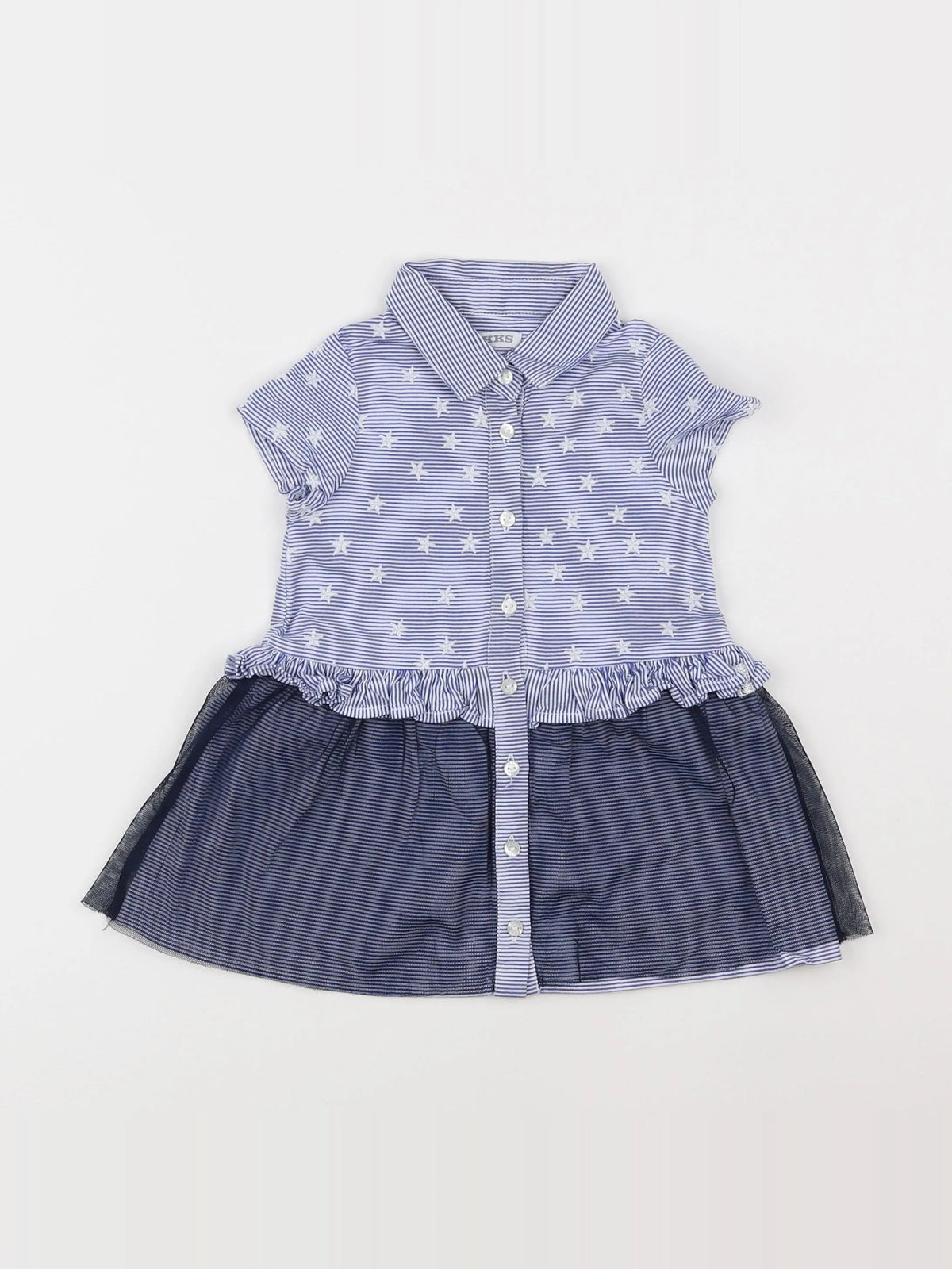 IKKS - robe bleu - 6 mois