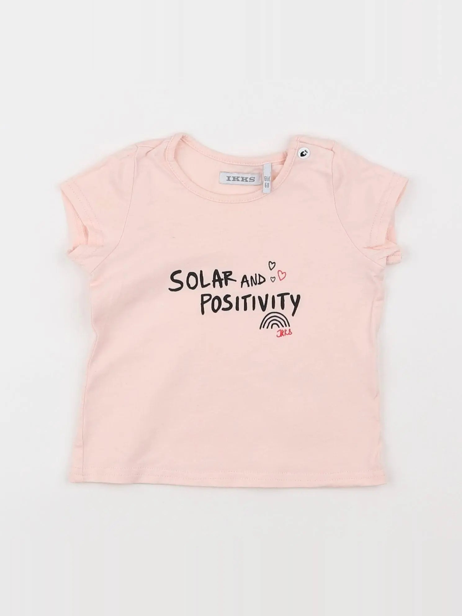 IKKS - tee-shirt rose - 6 mois