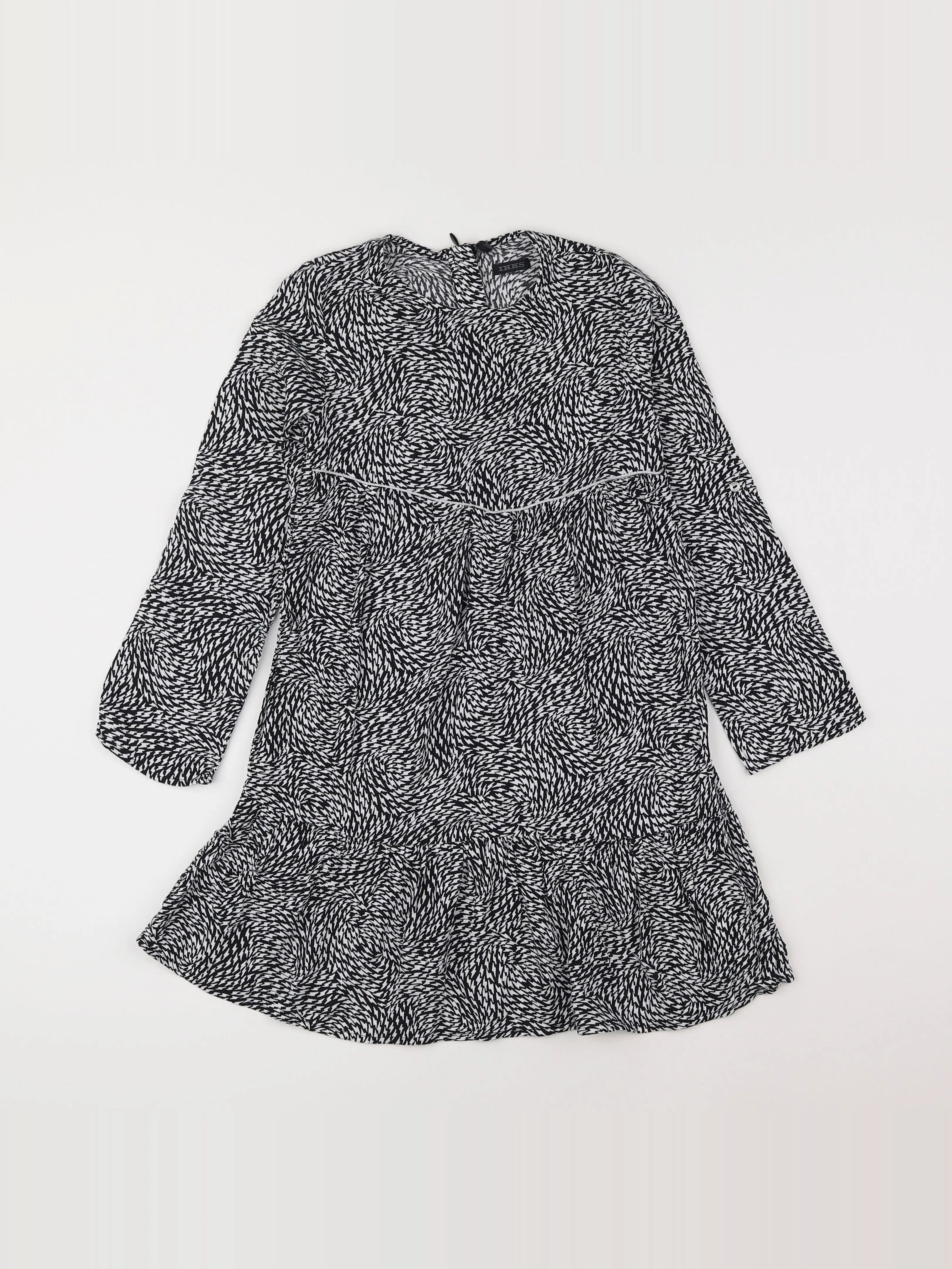 IKKS - robe noir, blanc - 8 ans