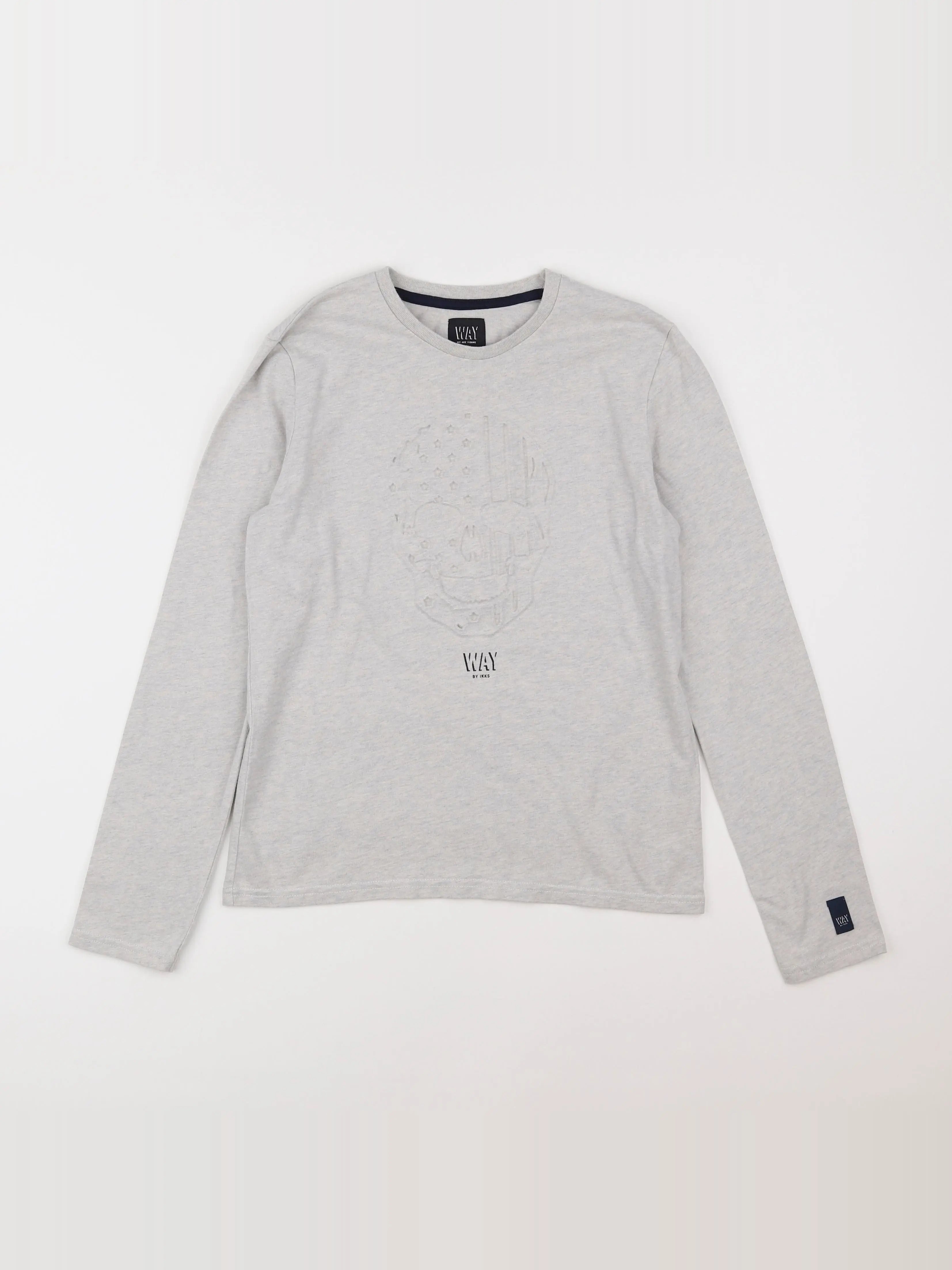 IKKS - tee-shirt gris - 12 ans