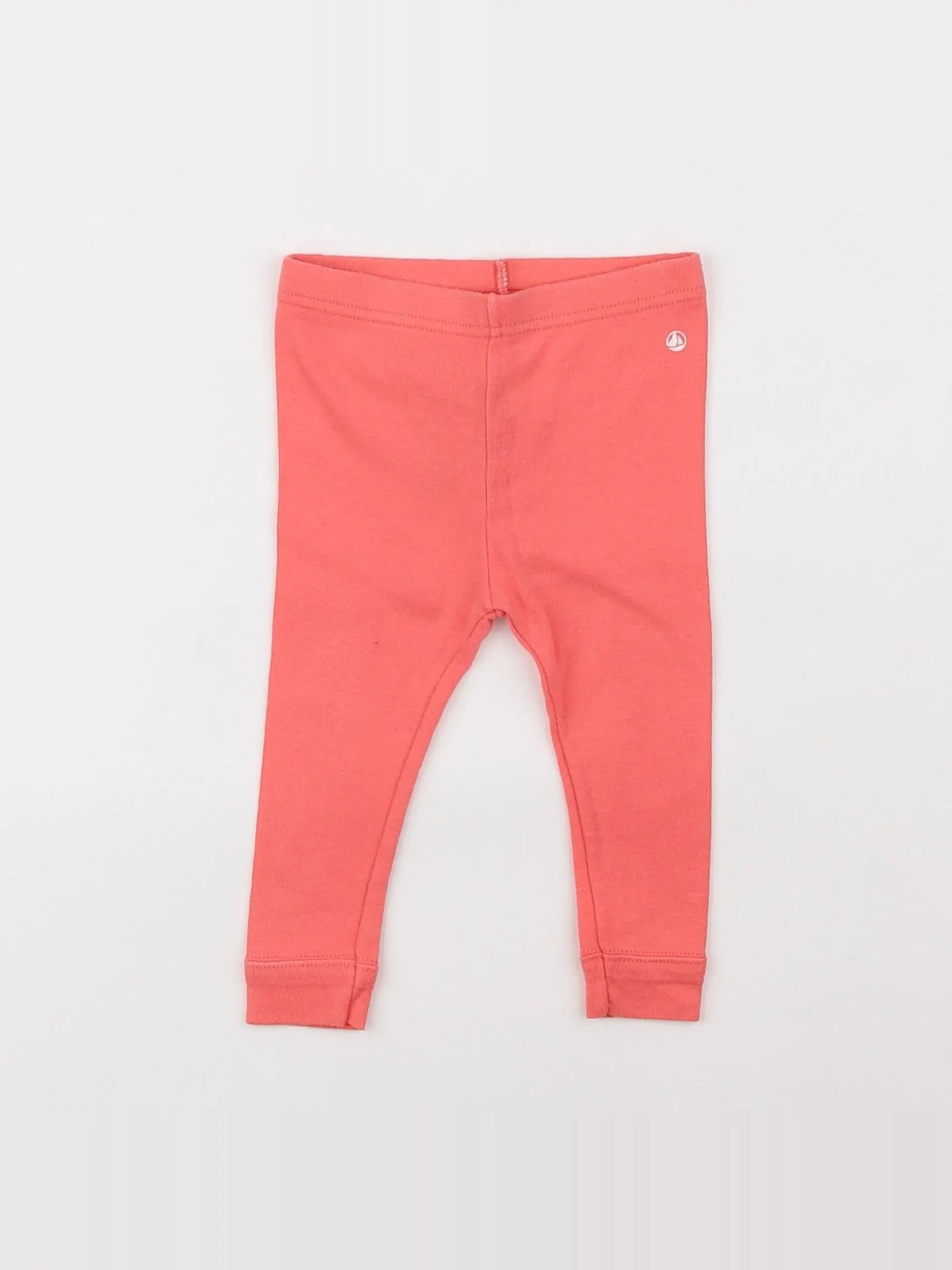 Petit Bateau - legging orange - 6 mois