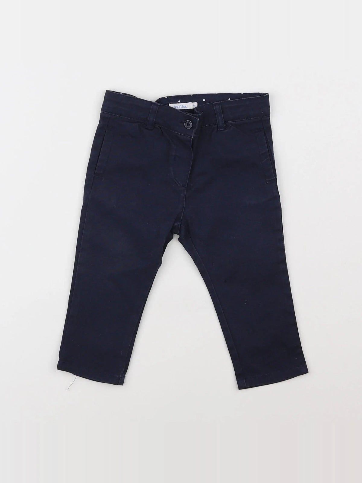 Boutchou - pantalon bleu - 9 mois