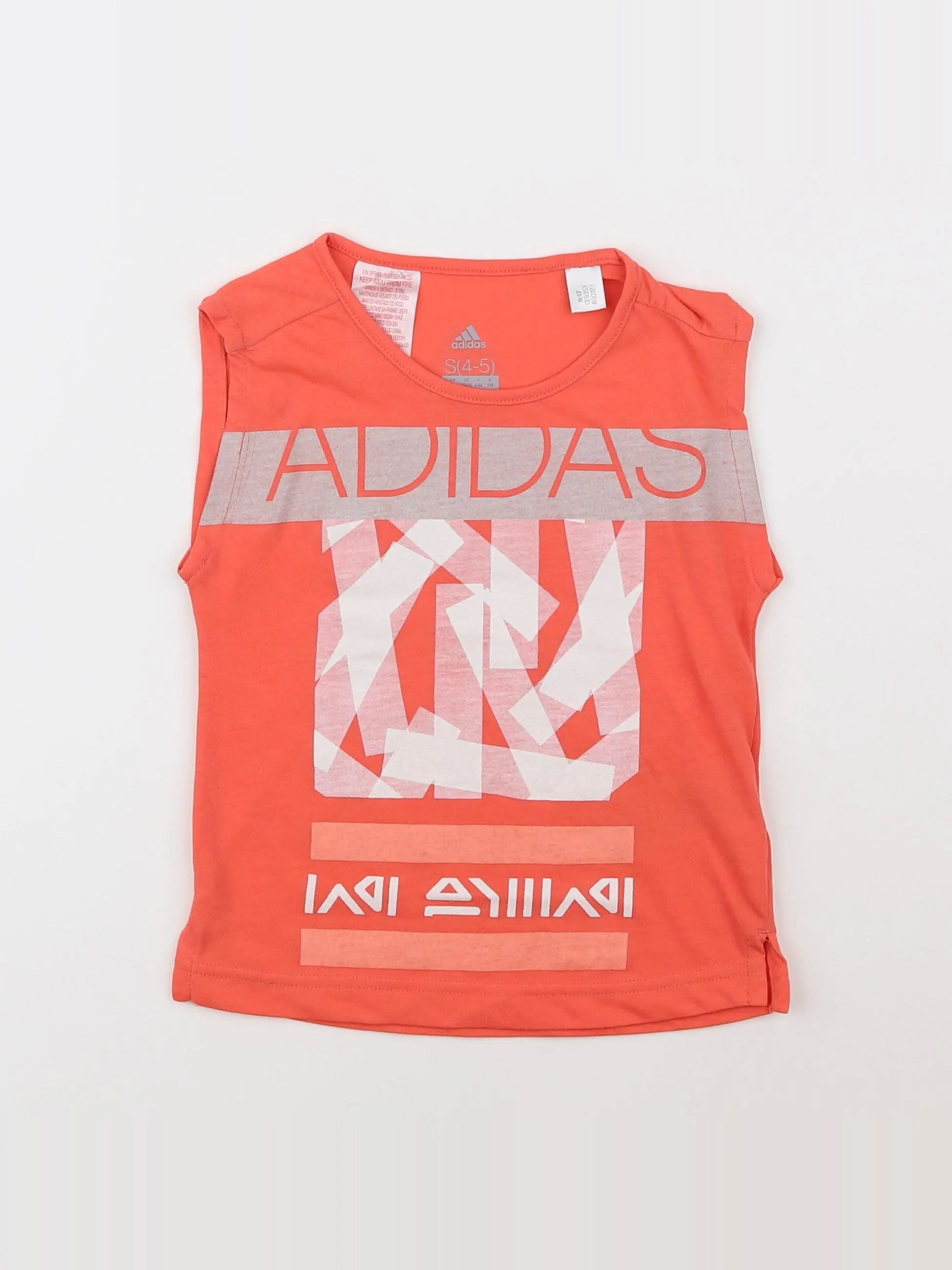 Adidas - débardeur orange - 5 ans