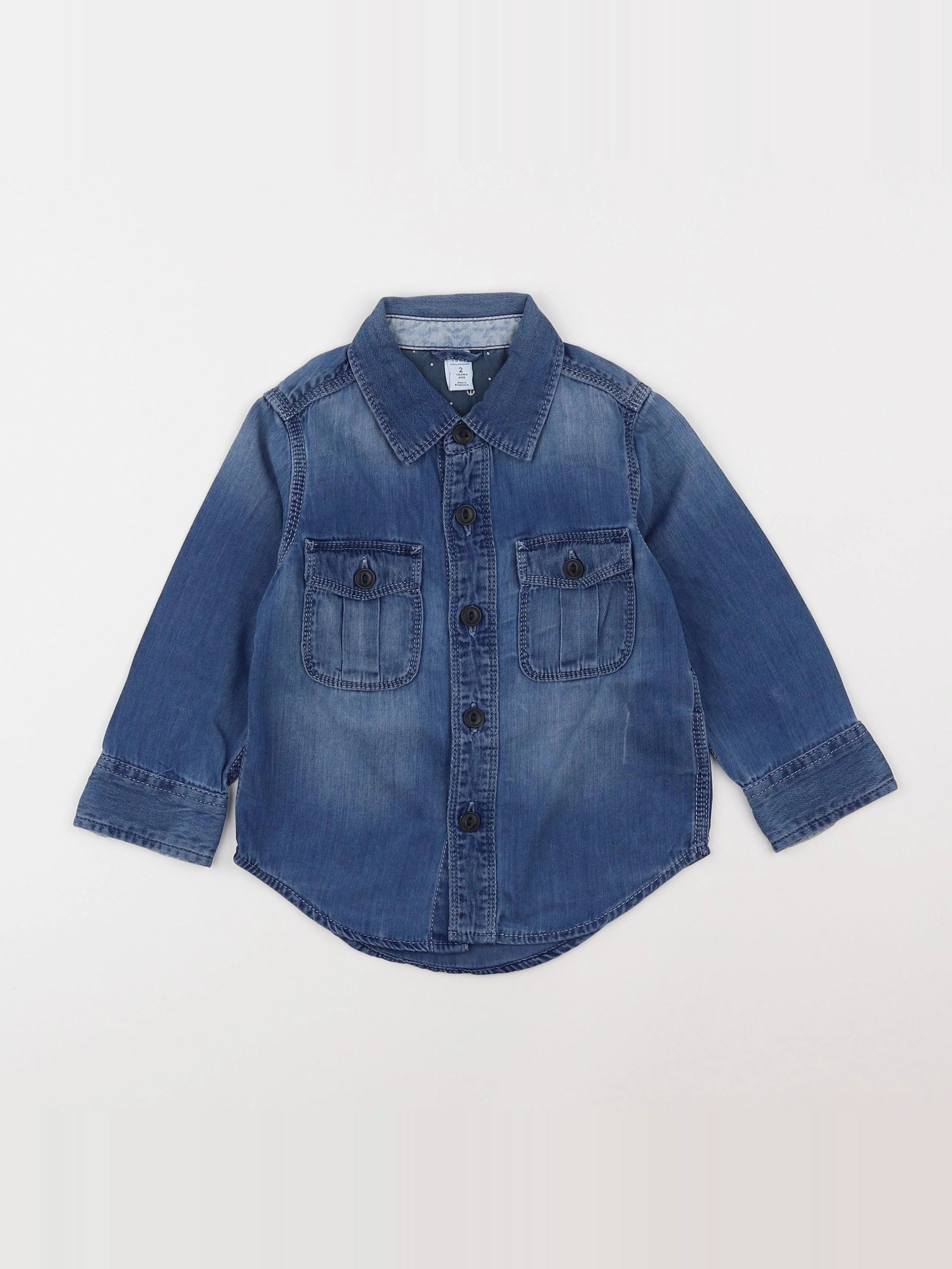 GAP - chemise bleu - 2 ans
