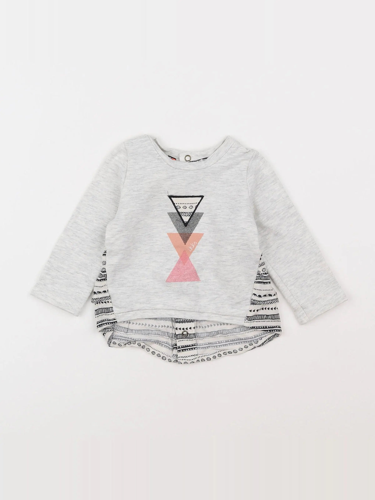 IKKS - tee-shirt gris - 6 mois