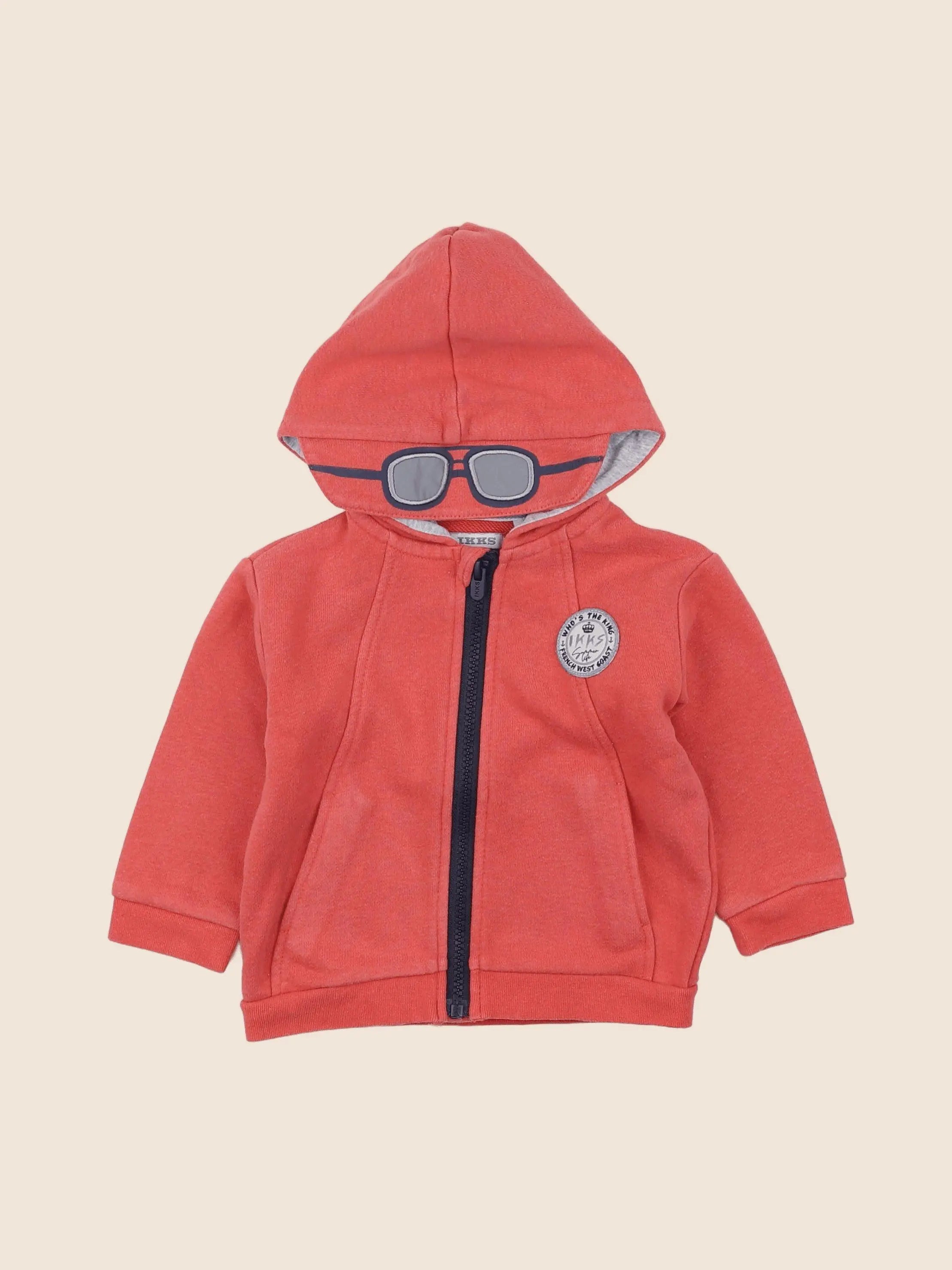 IKKS - sweat orange - 12 mois