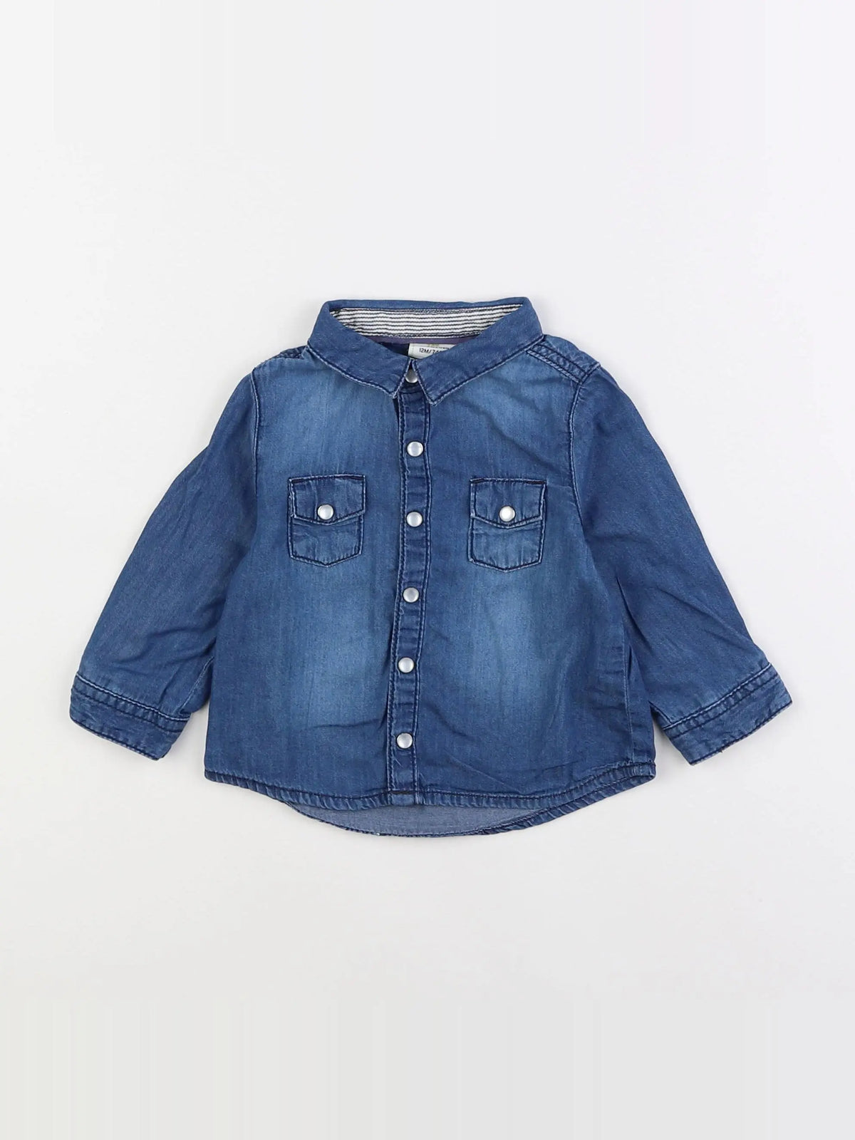 Tape à l'oeil - chemise bleu - 12 mois