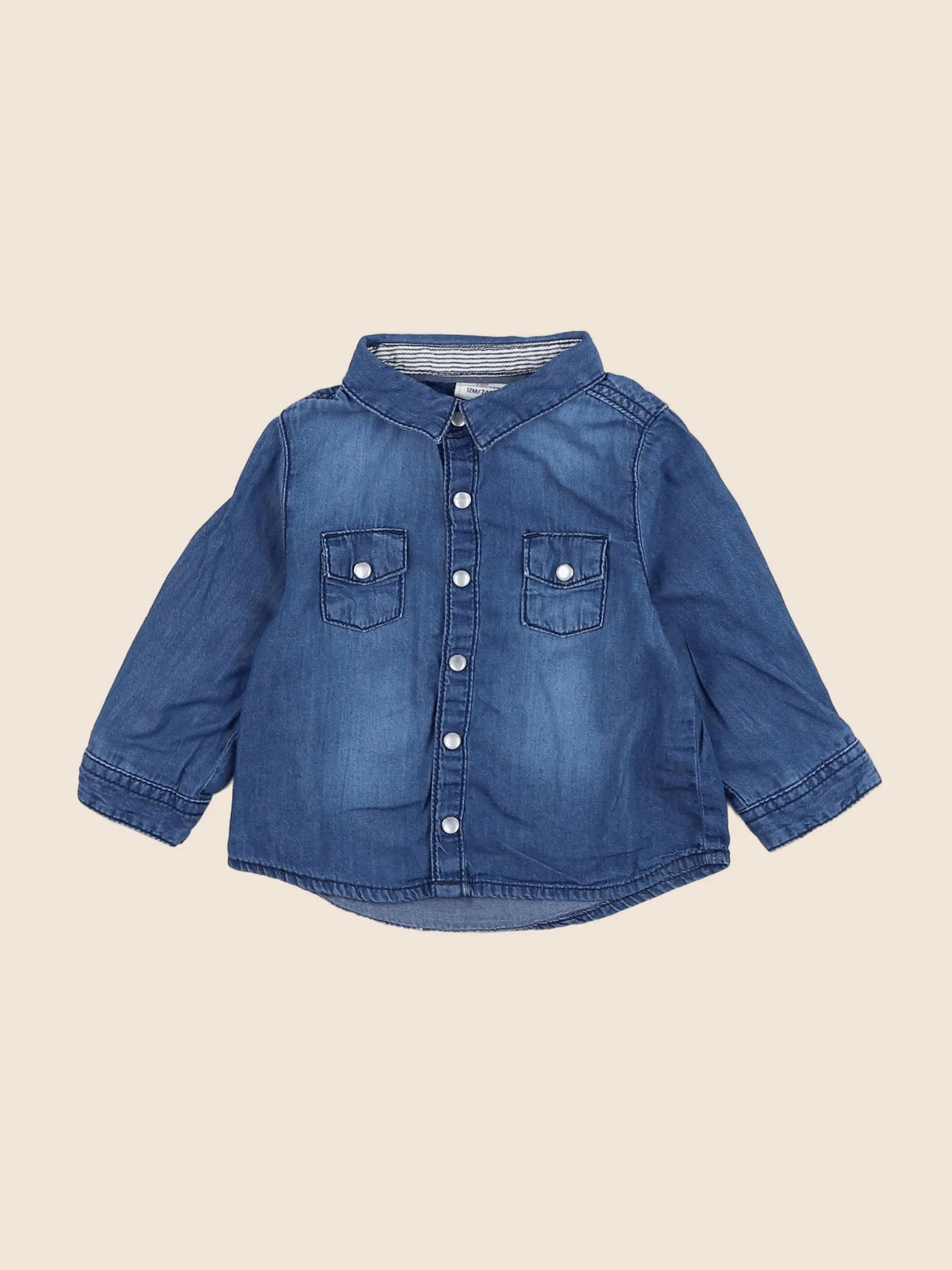 Tape à l'oeil - chemise bleu - 12 mois