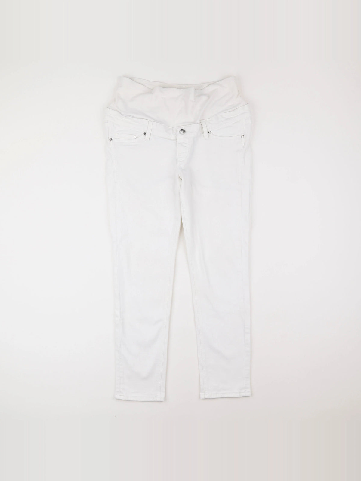 H&M - jean grossesse blanc - 40