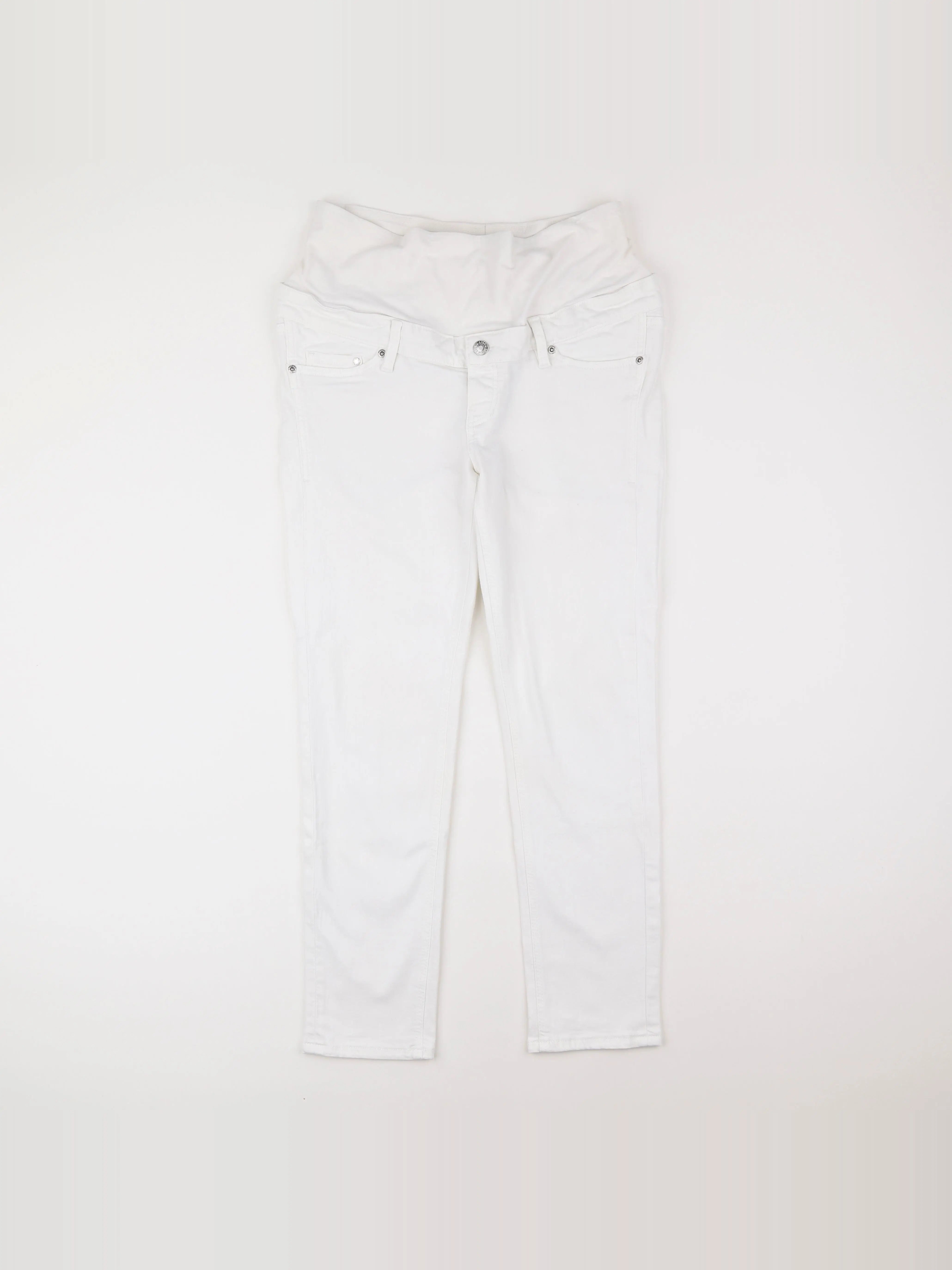H&M - jean grossesse blanc - 40