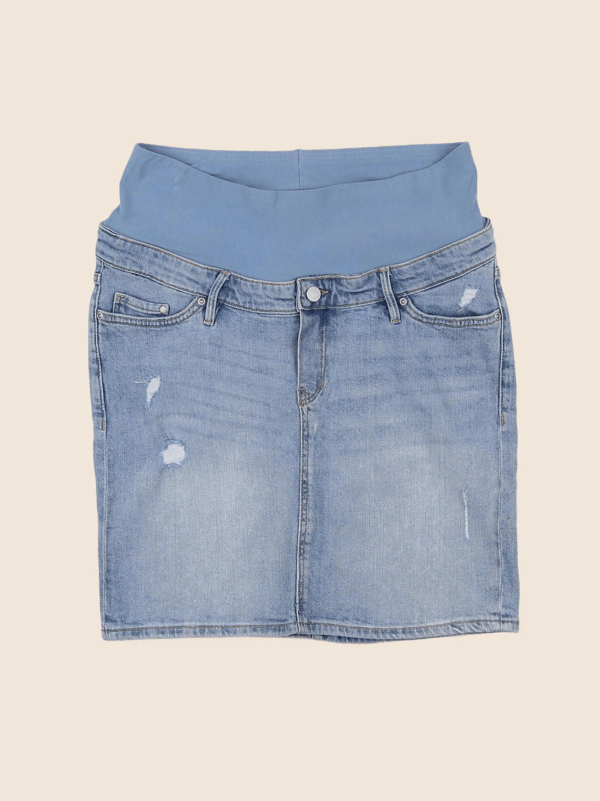 H&M - jupe grossesse bleu - 40 à 42