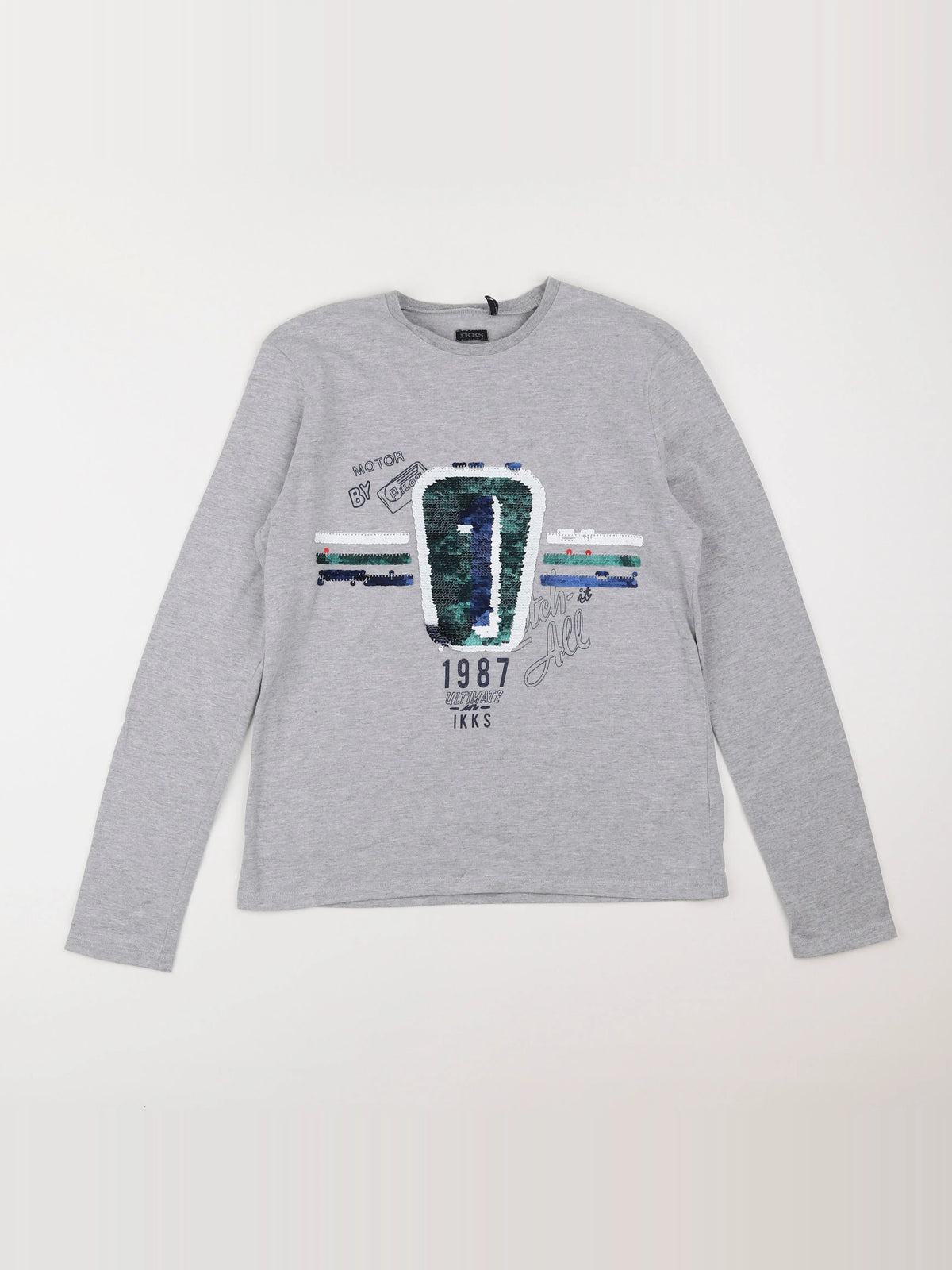 IKKS - tee-shirt gris - 14 ans