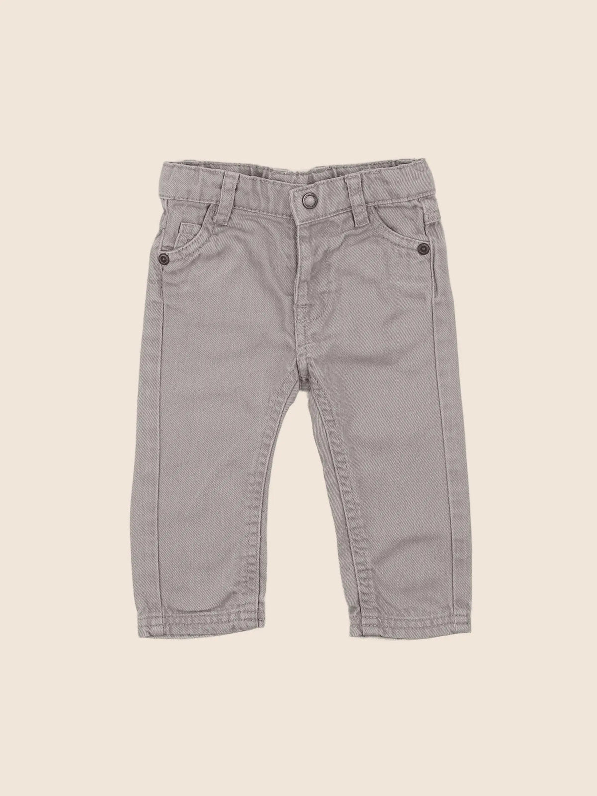 Vertbaudet - jean gris - 6 mois
