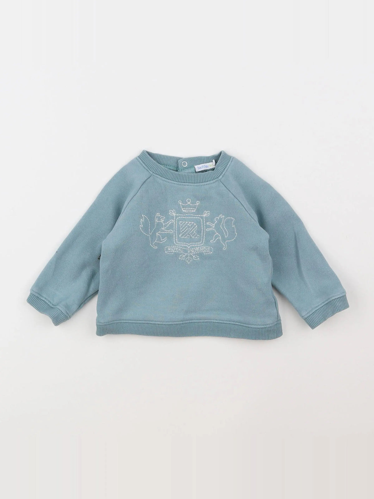 Boutchou - sweat bleu - 9 mois