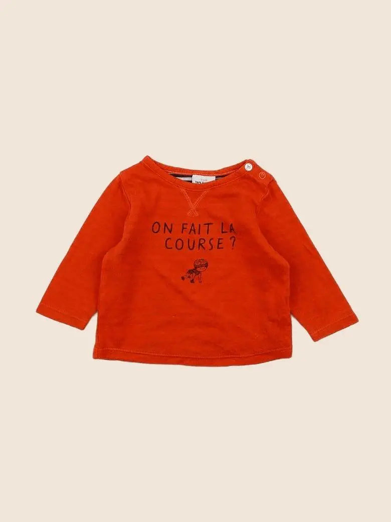 Tape à l'oeil - tee-shirt rouge - 6 mois