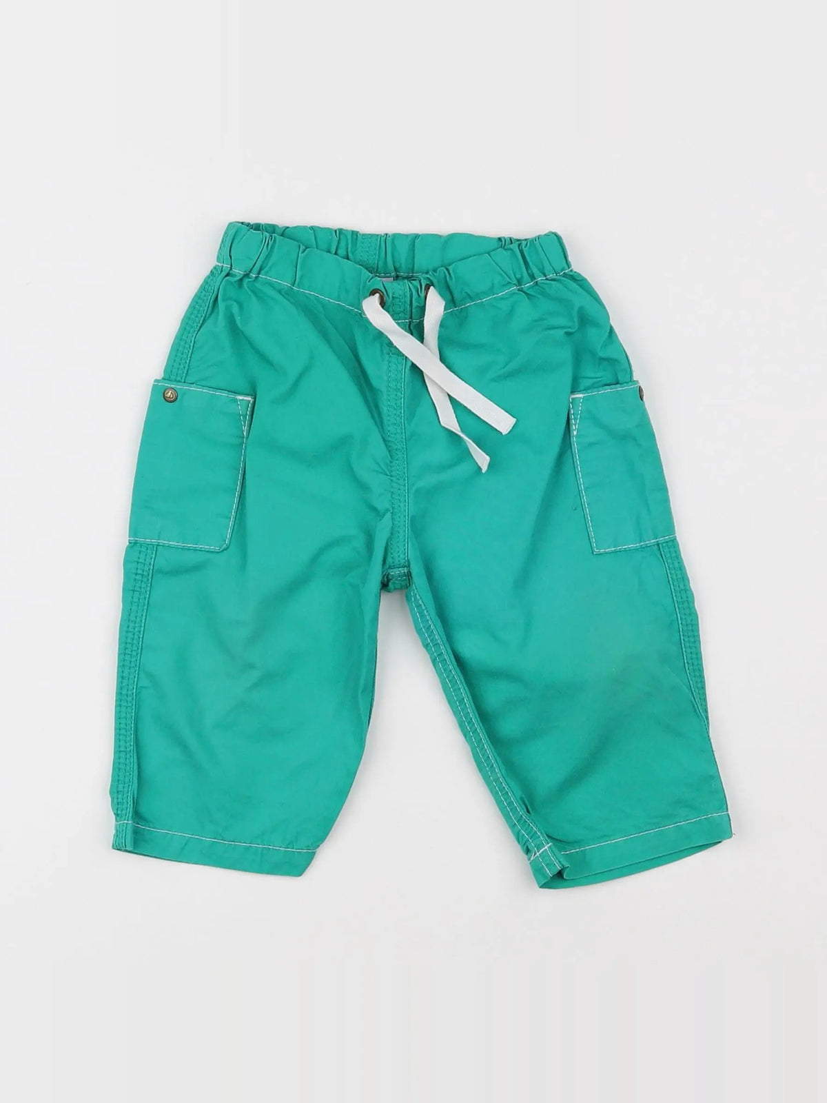 Petit Bateau - pantalon vert - 6 mois