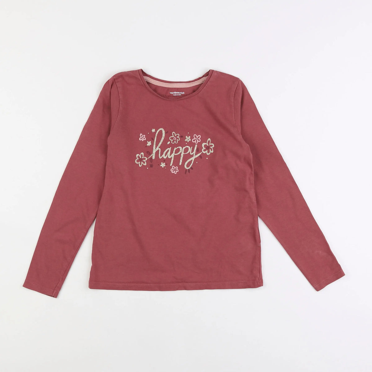 Vertbaudet - tee-shirt rose - 8 ans