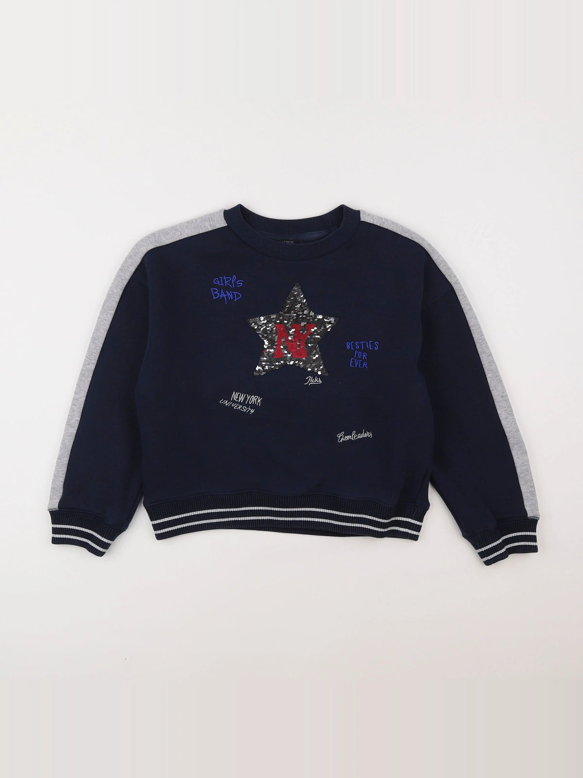 IKKS - sweat bleu - 10 ans
