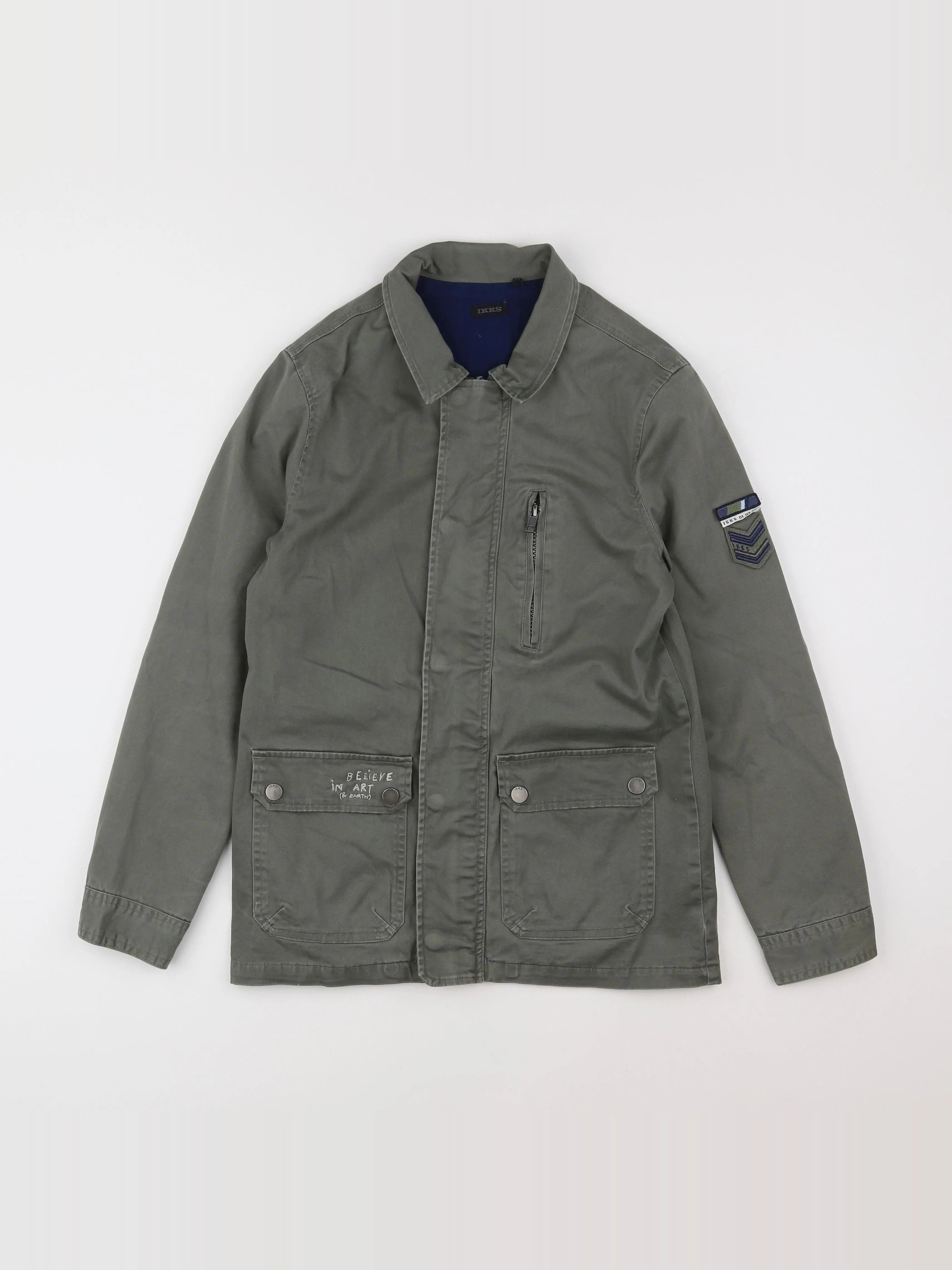 IKKS - veste imprimé au dos vert - 12 ans