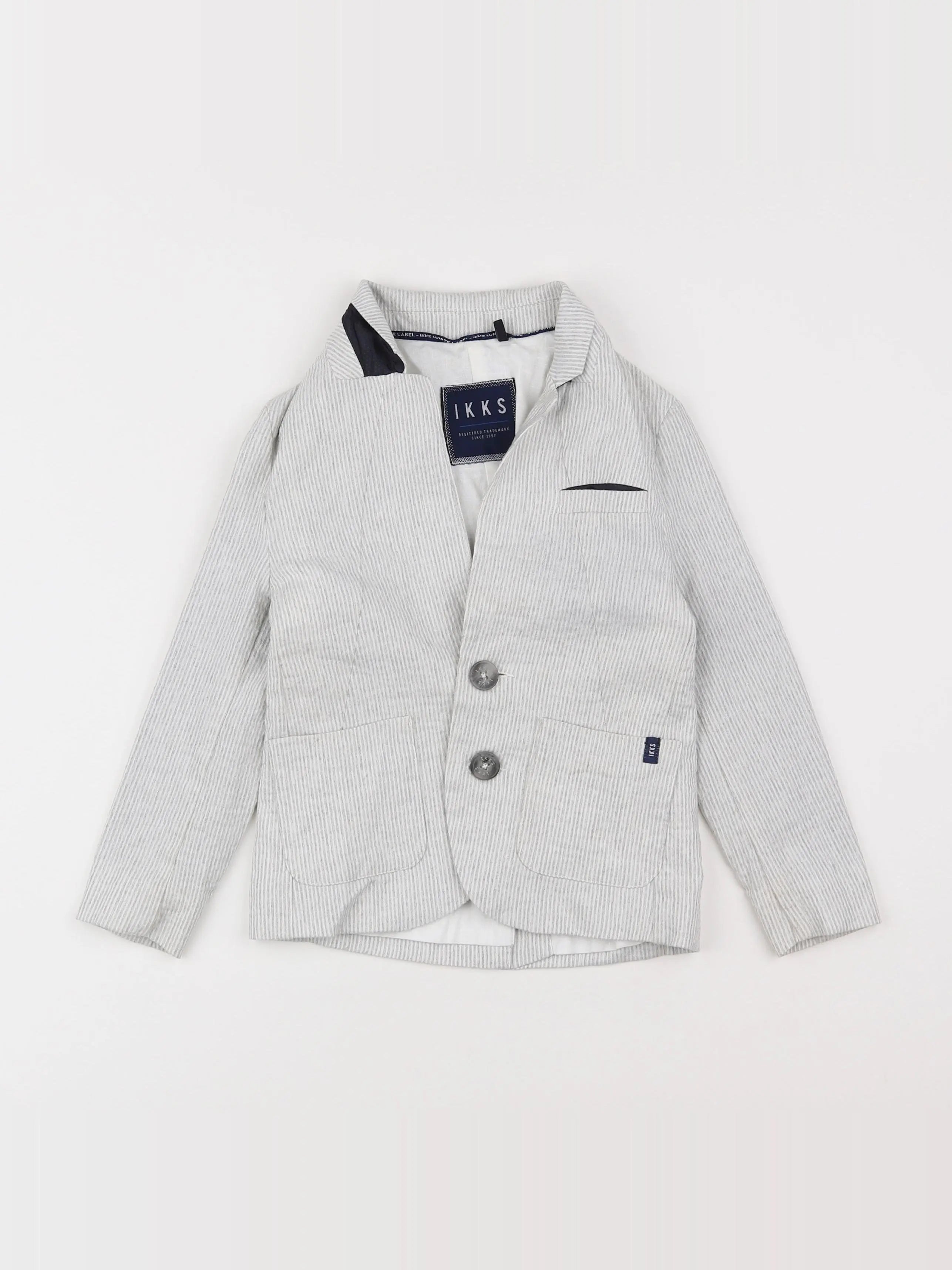 IKKS - veste gris, blanc - 5 ans