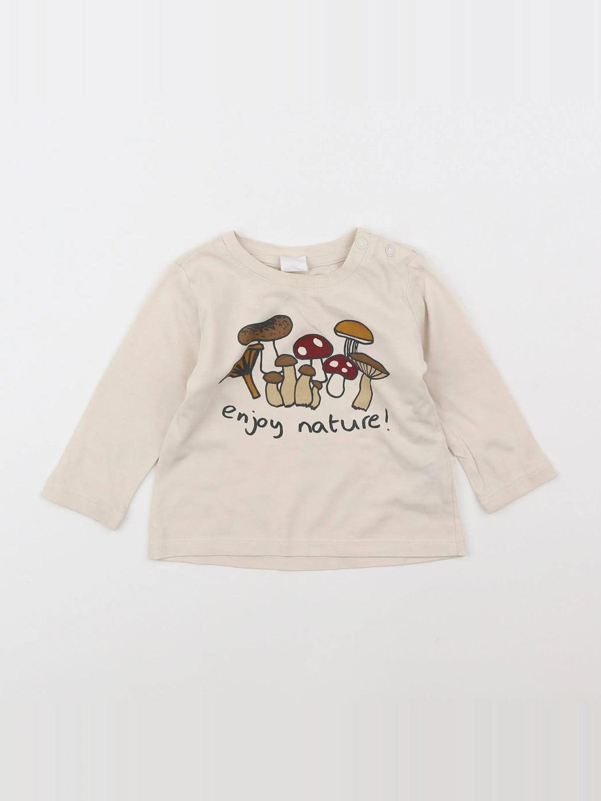 H&M - tee-shirt beige - 6 mois