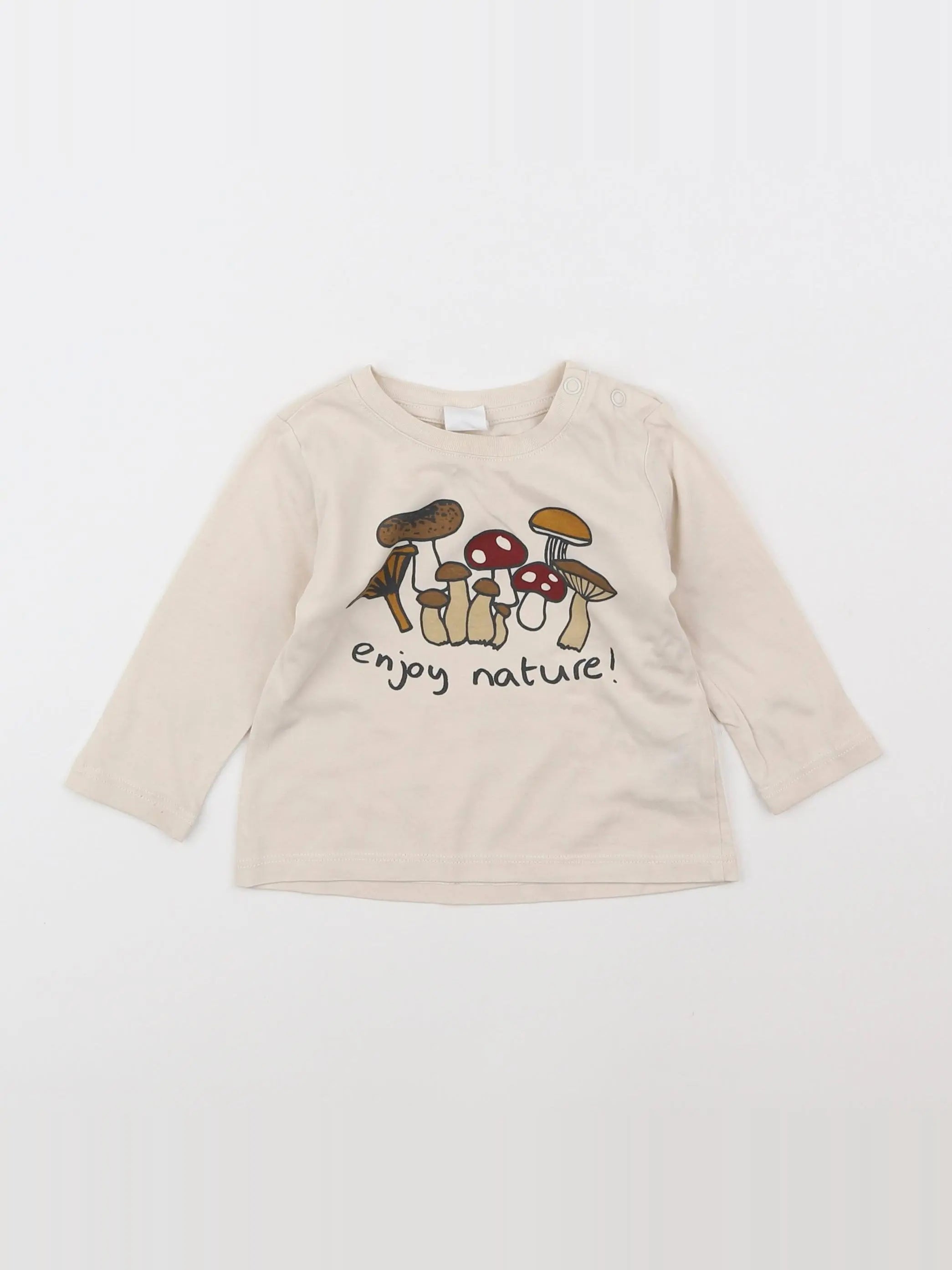 H&M - tee-shirt beige - 6 mois