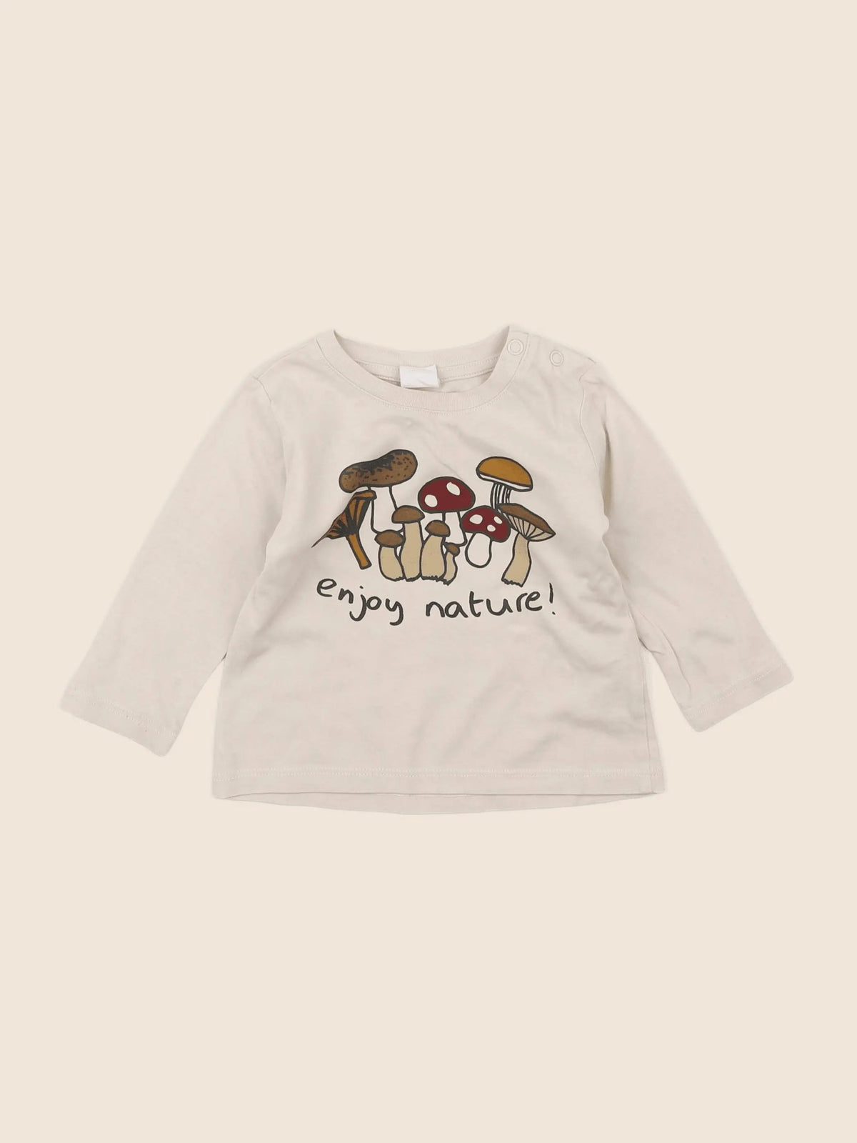 H&M - tee-shirt beige - 6 mois