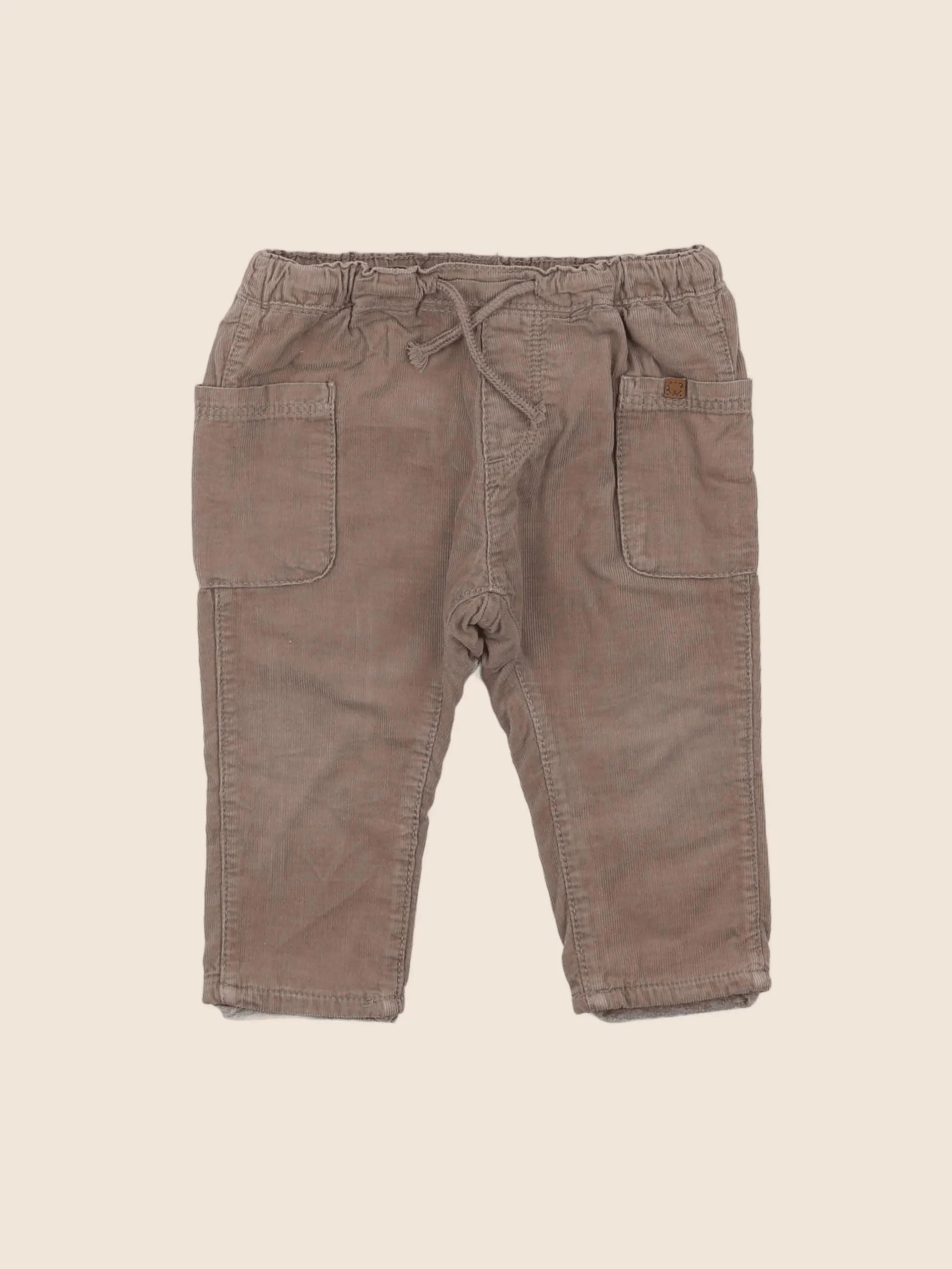 H&M - pantalon beige - 6/9 mois